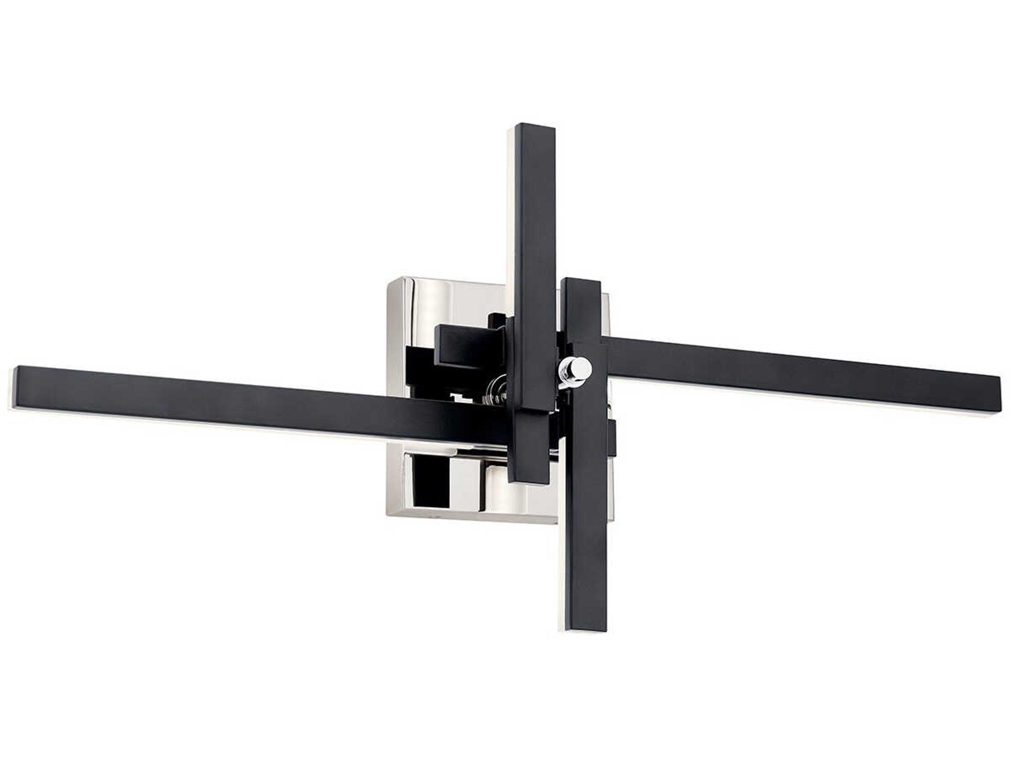 Elan Charter 4-Light Matte Black LED Wall Sconce