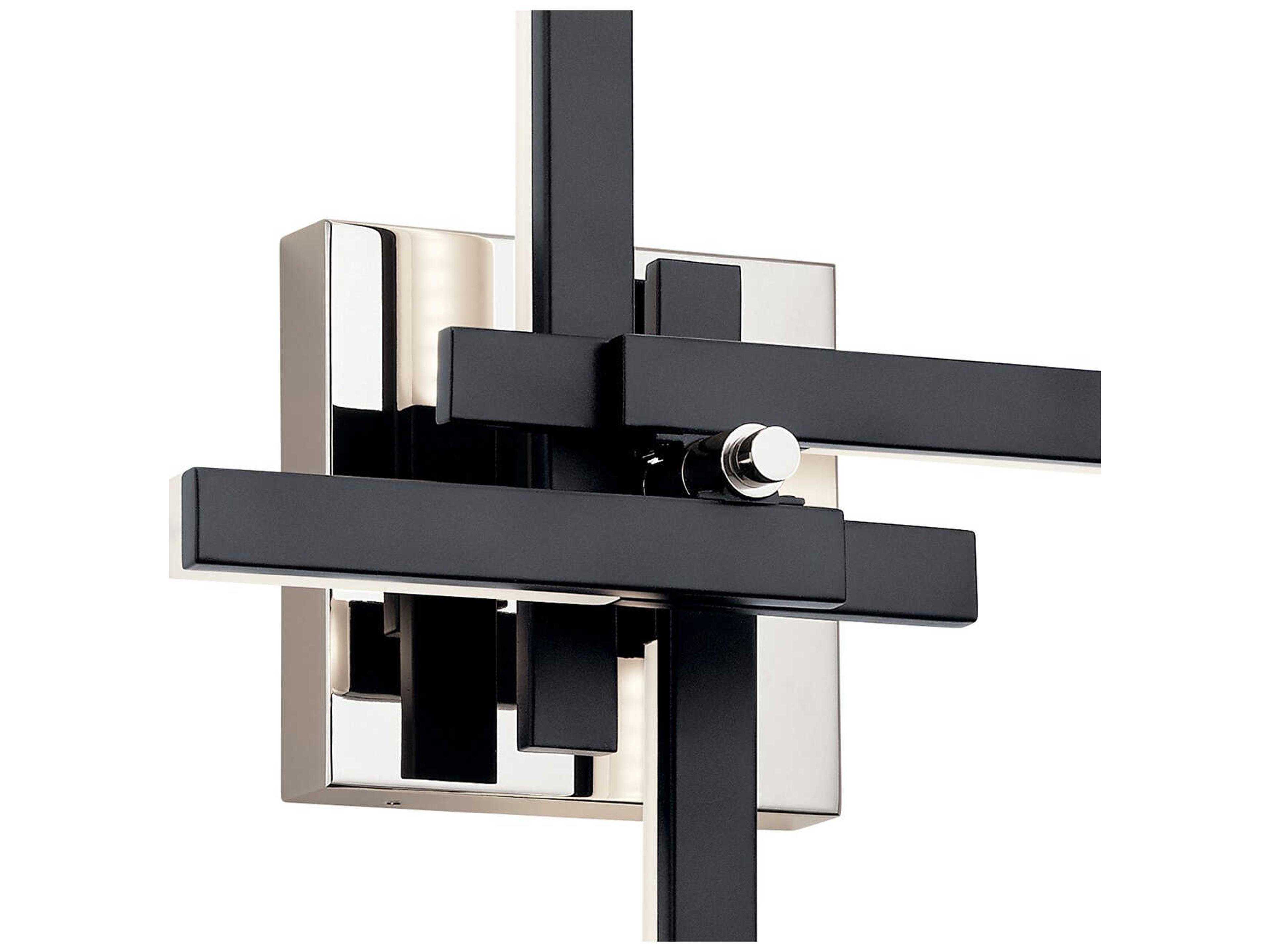 Elan Charter 4-Light Matte Black LED Wall Sconce
