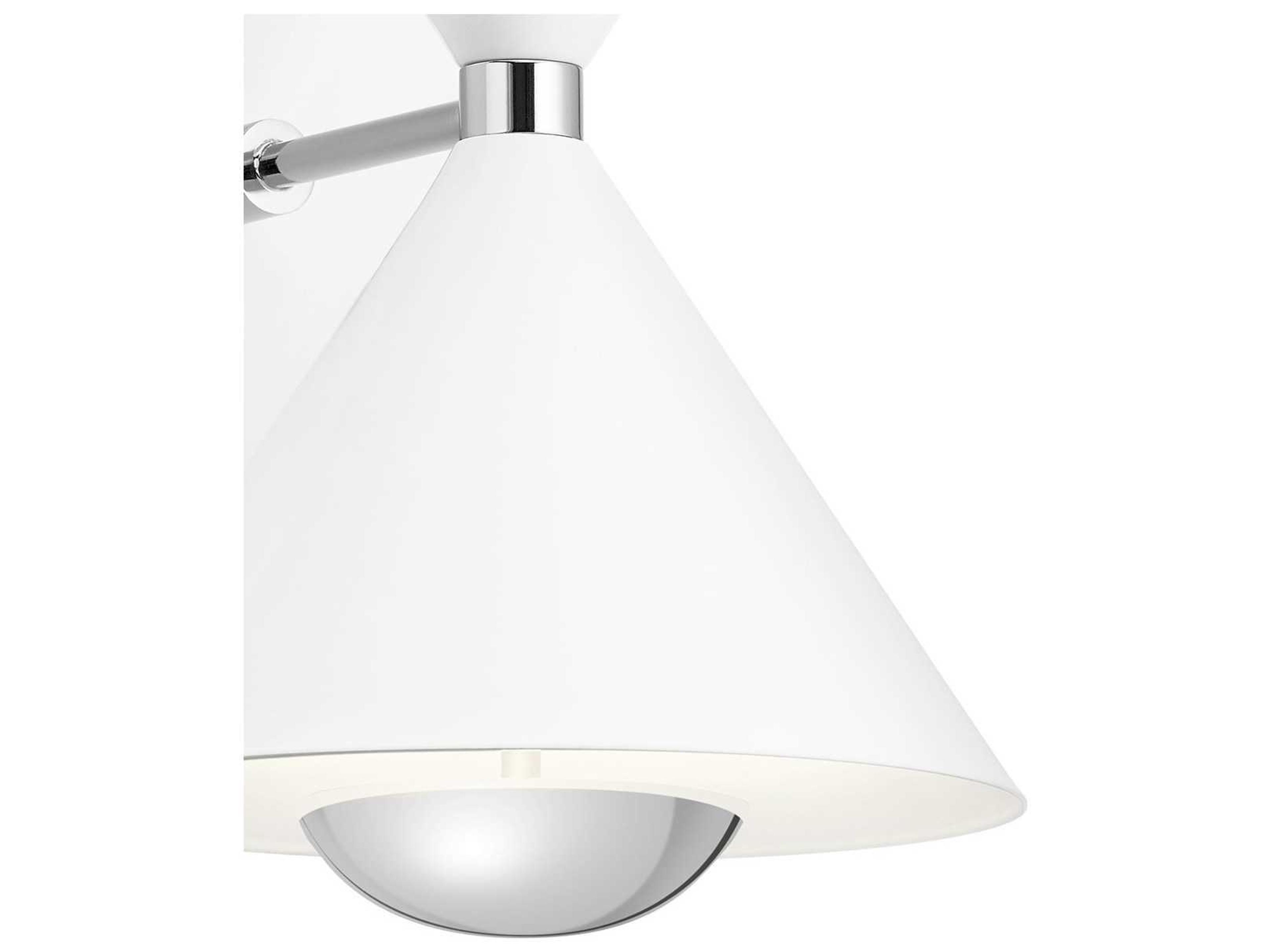Elan Kordan 1-Light Matte White LED Vanity Light