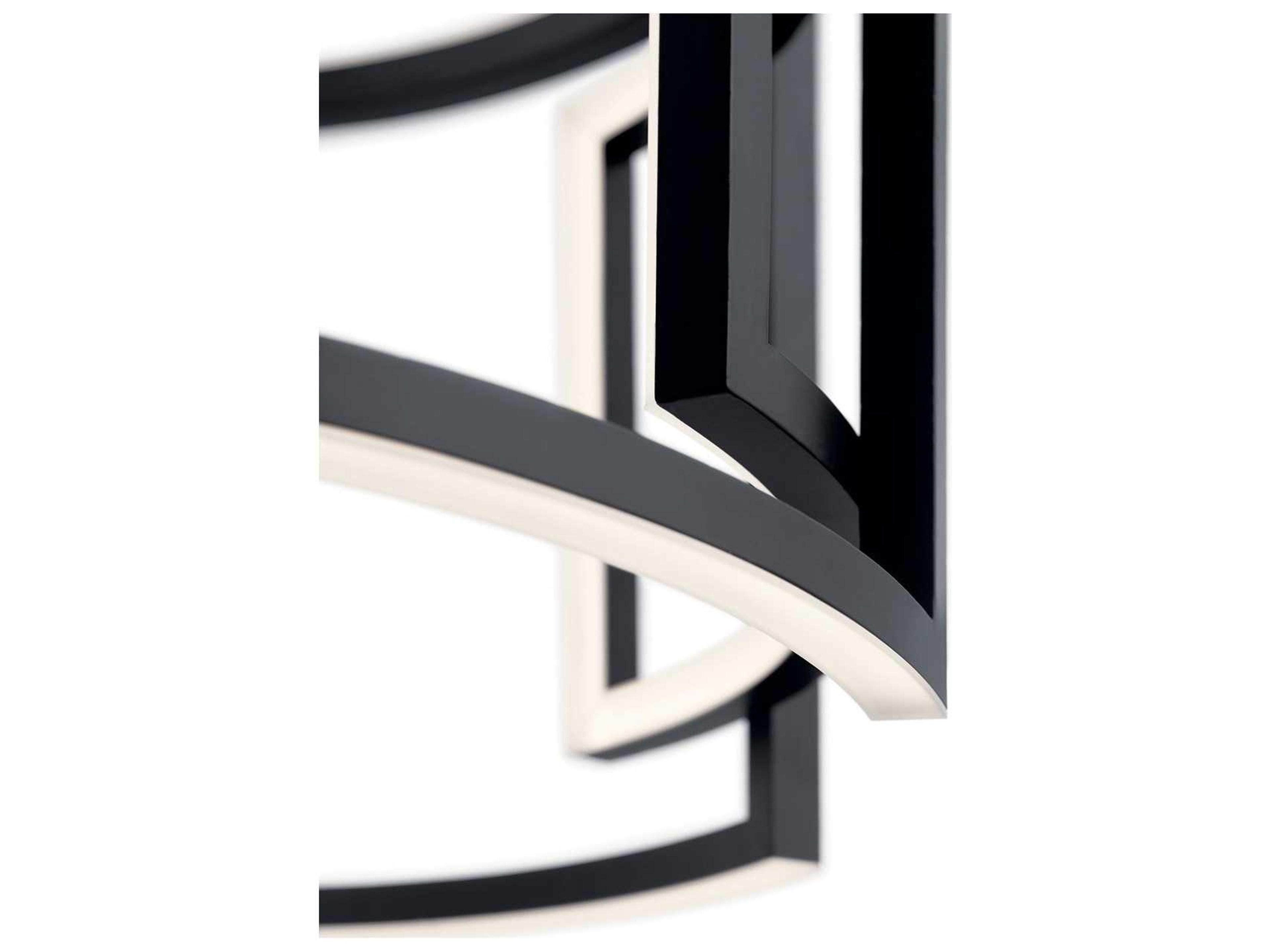 Elan Melko 9-Light Black LED Drum Geometric Pendant