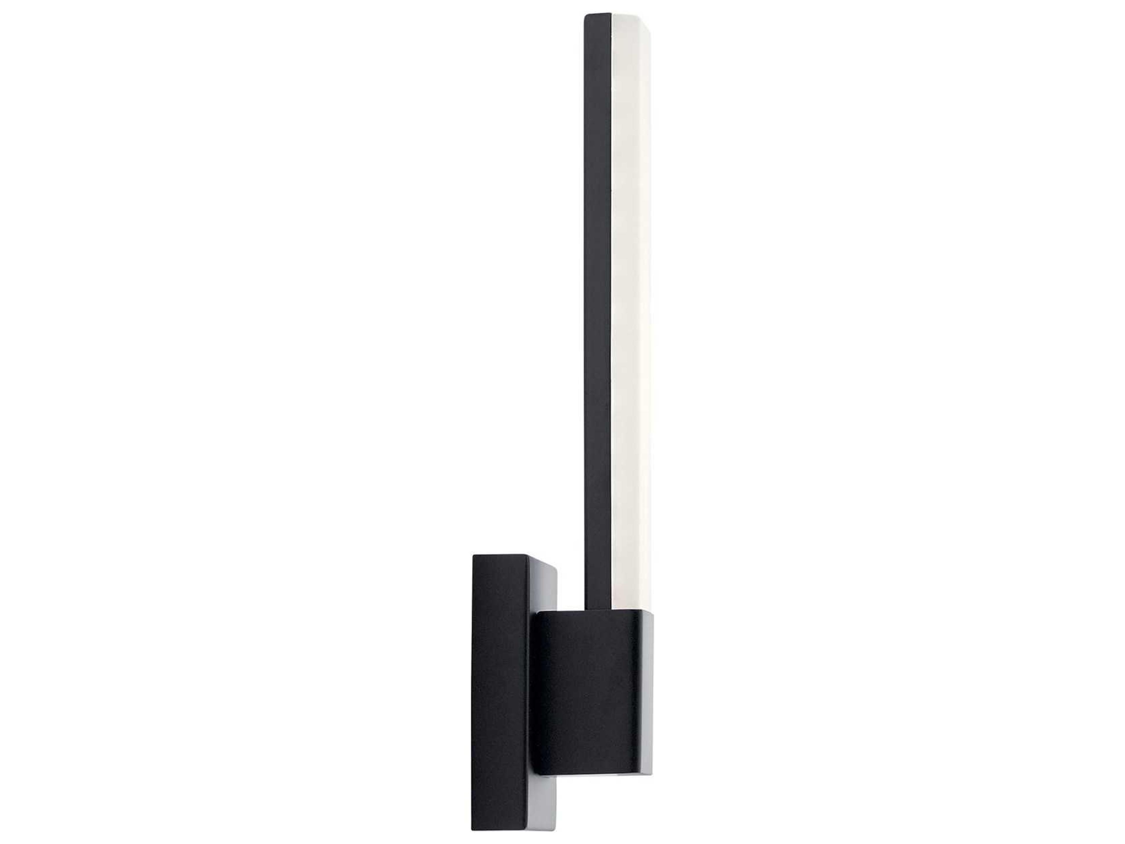 Elan Neltev 2-Light Matte Black LED Vanity Light