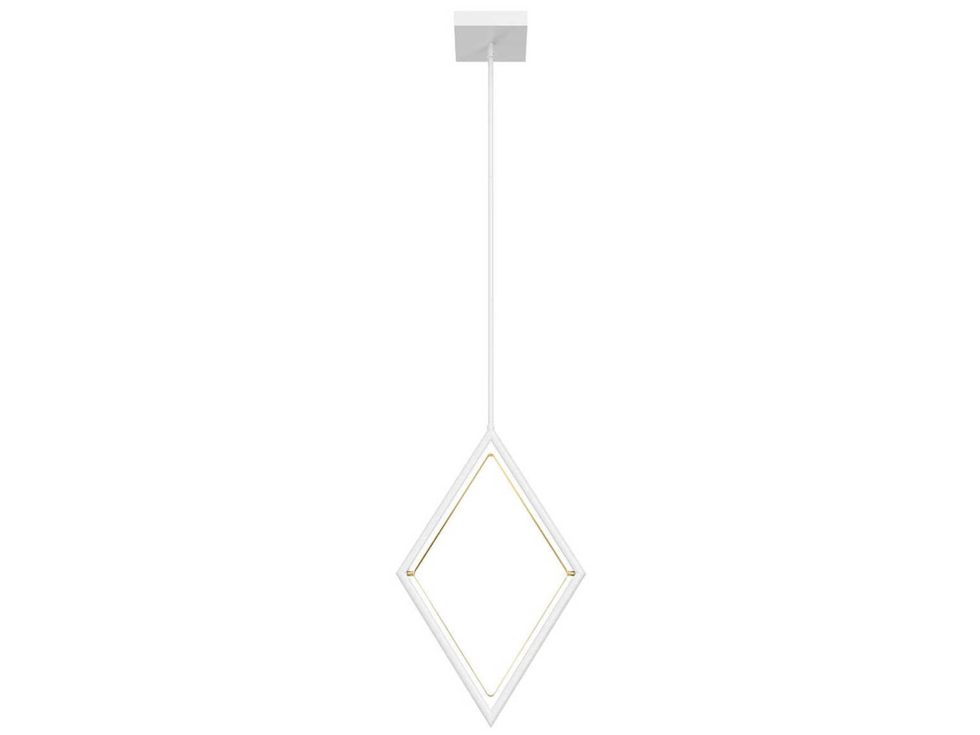 Elan Darski 1-Light White LED Geometric Pendant