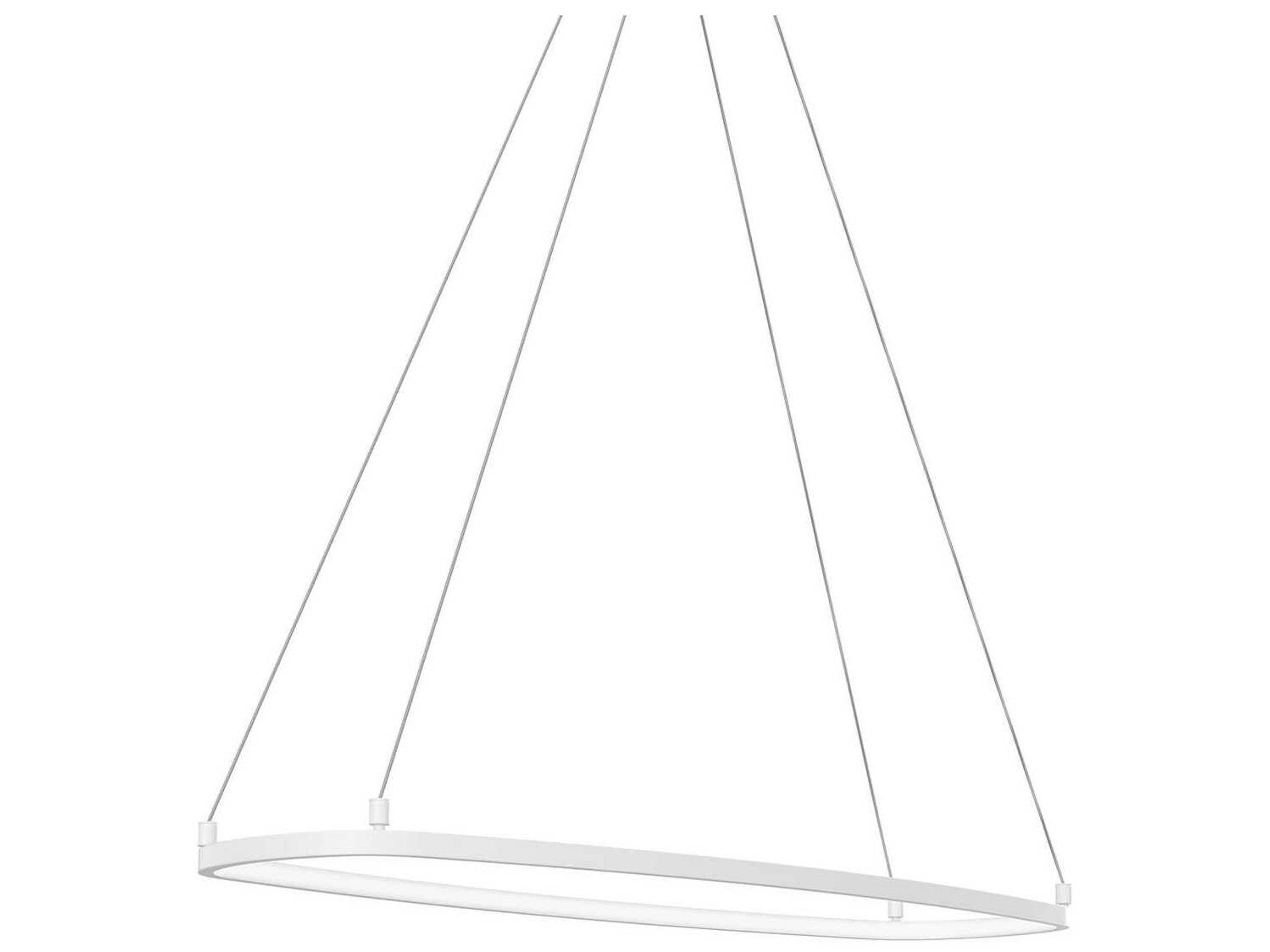 Elan Koloa 1-Light White LED Linear Island Pendant