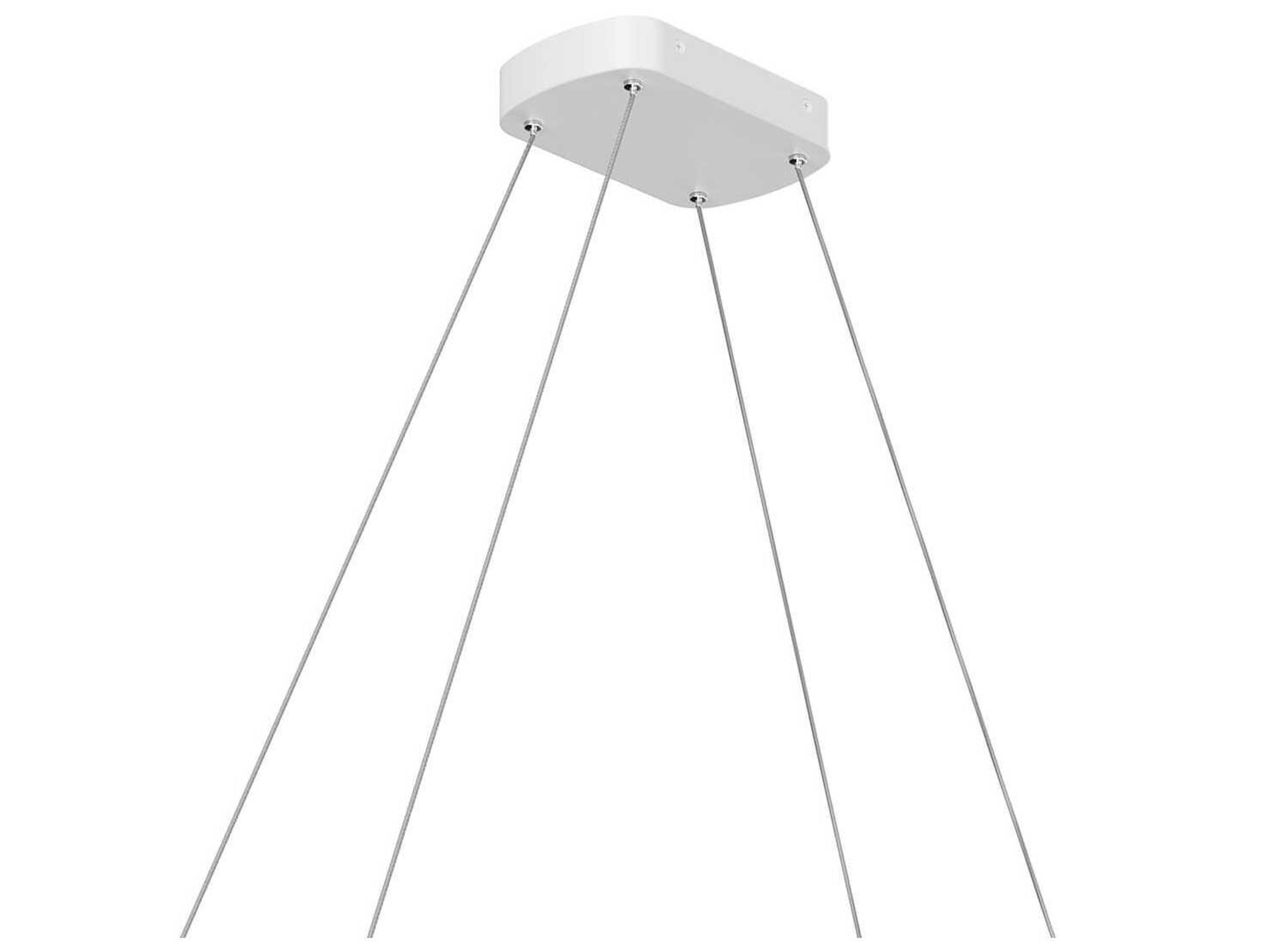 Elan Koloa 1-Light White LED Linear Island Pendant