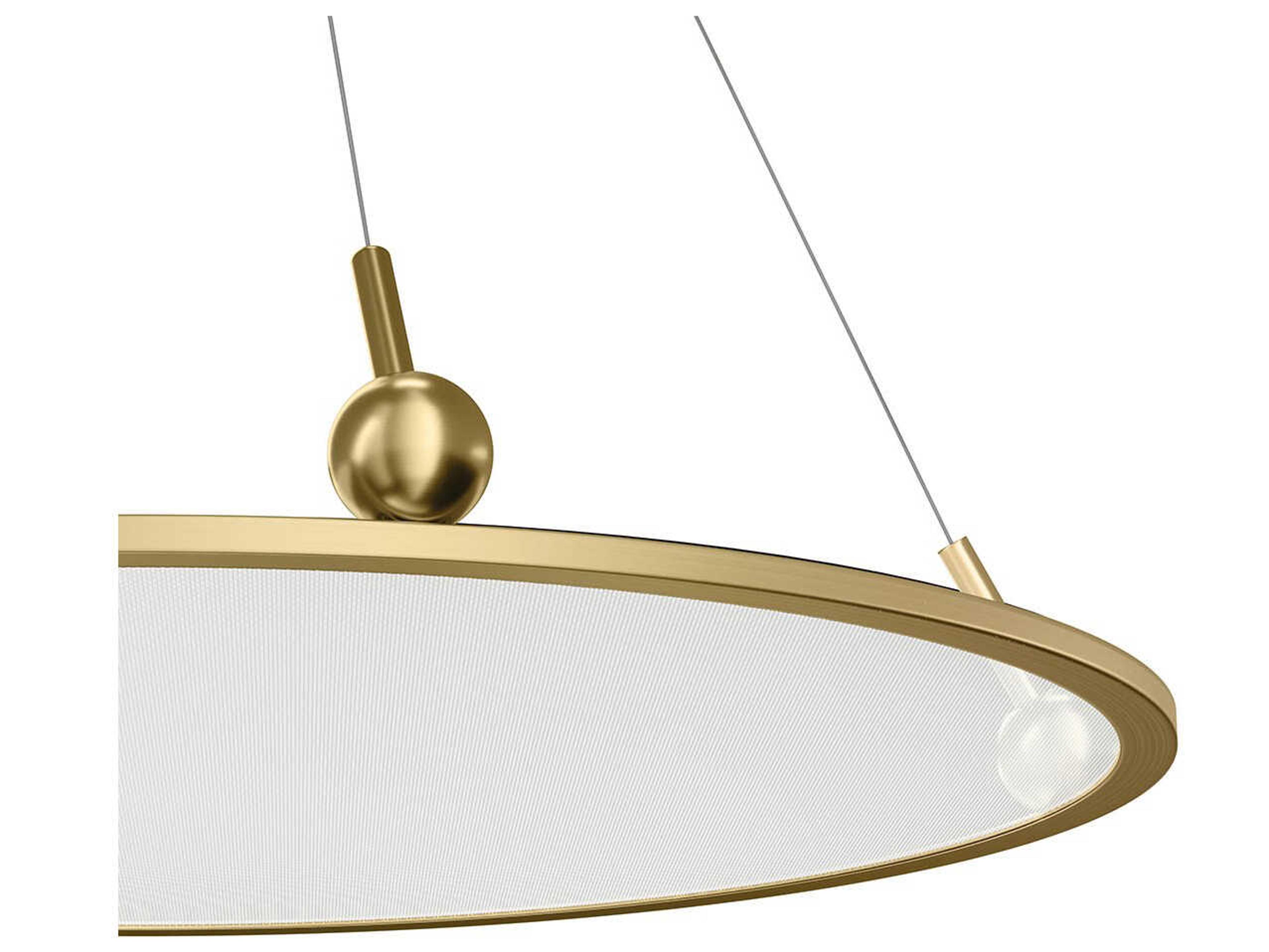 Elan Jovian 1-Light Champagne Gold LED Linear Pendant