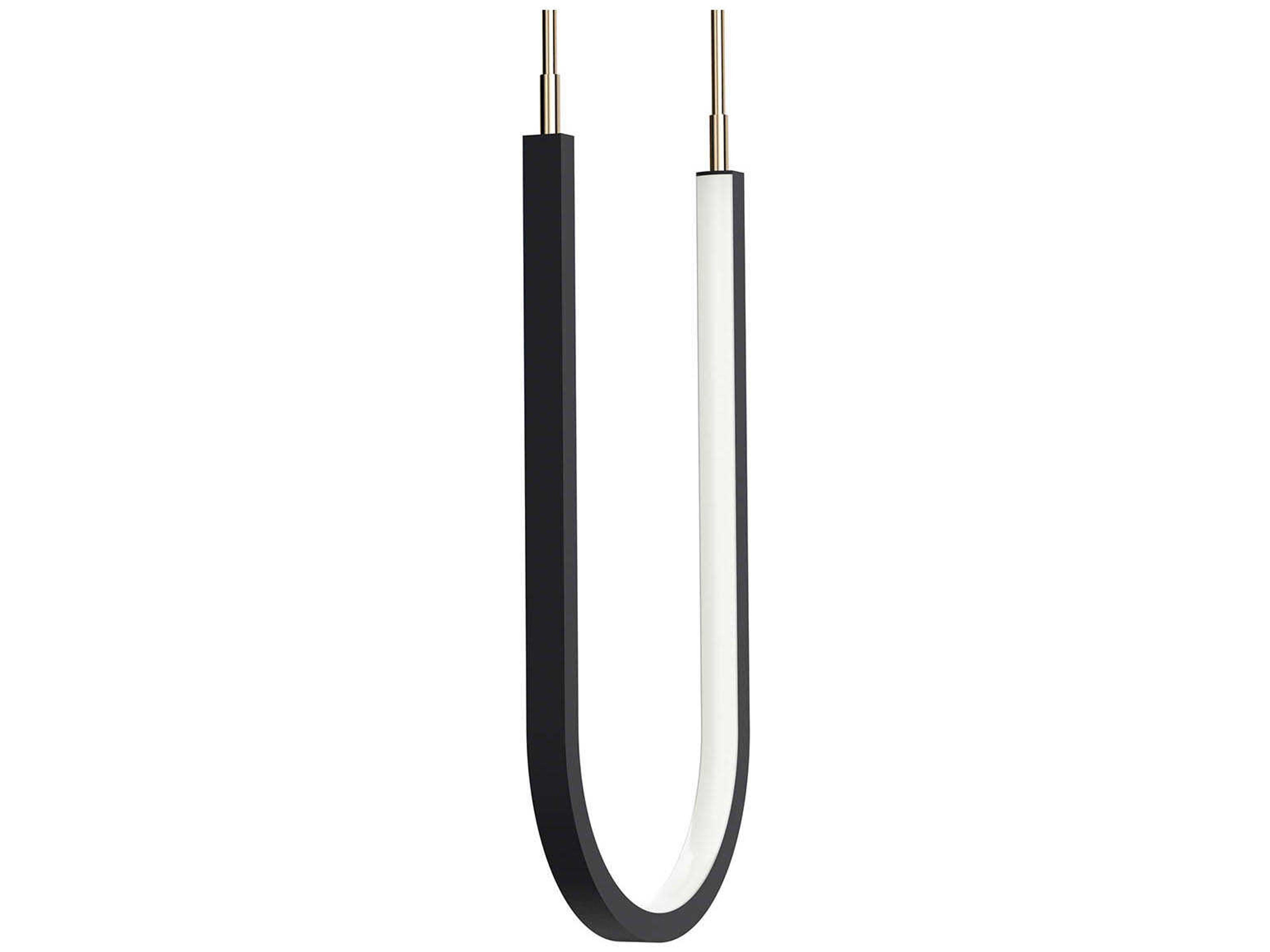 Elan Wayan 3-Light Matte Black LED Linear Island Pendant