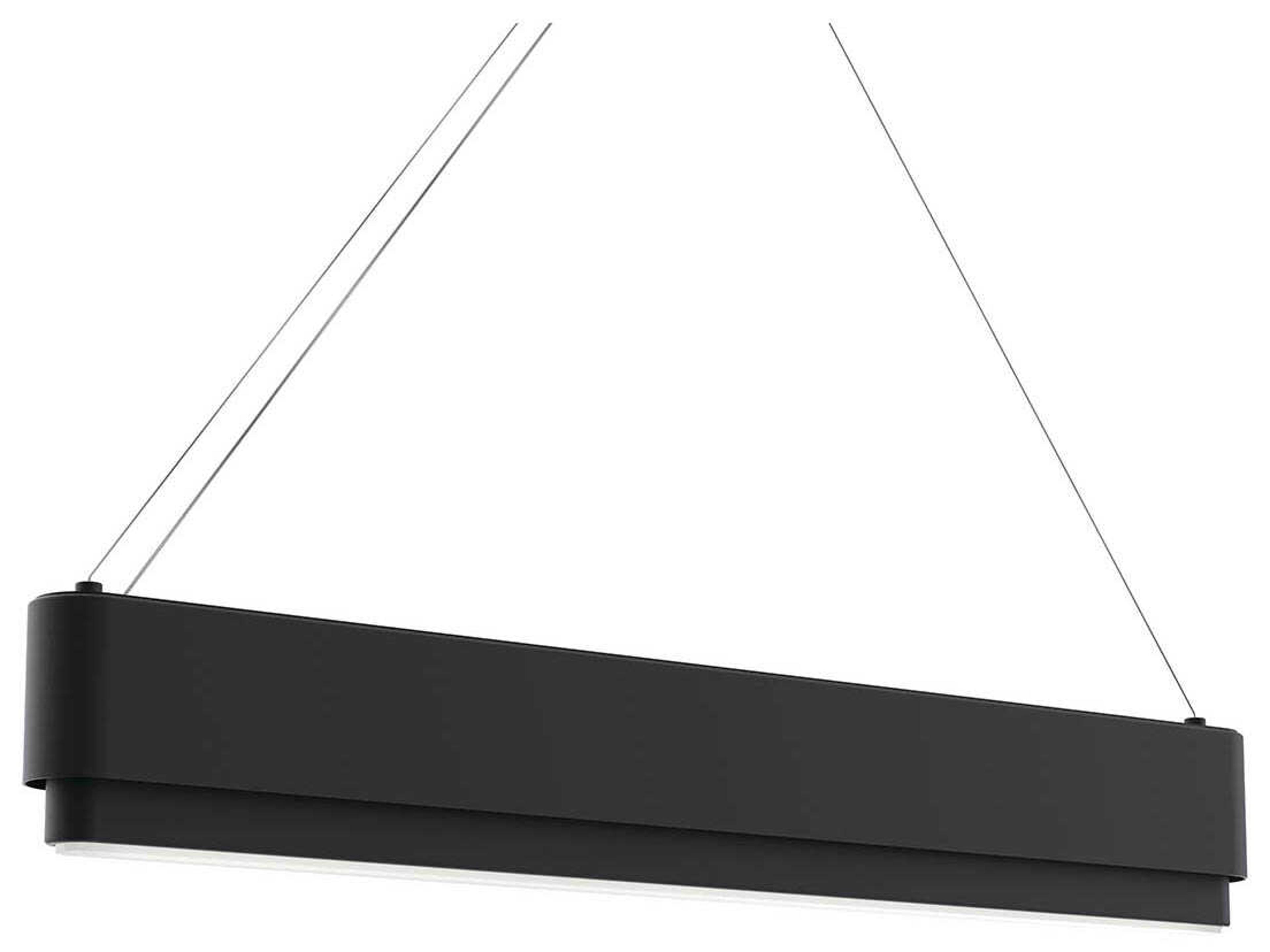 Elan Walman 1-Light Matte Black LED Linear Island Pendant