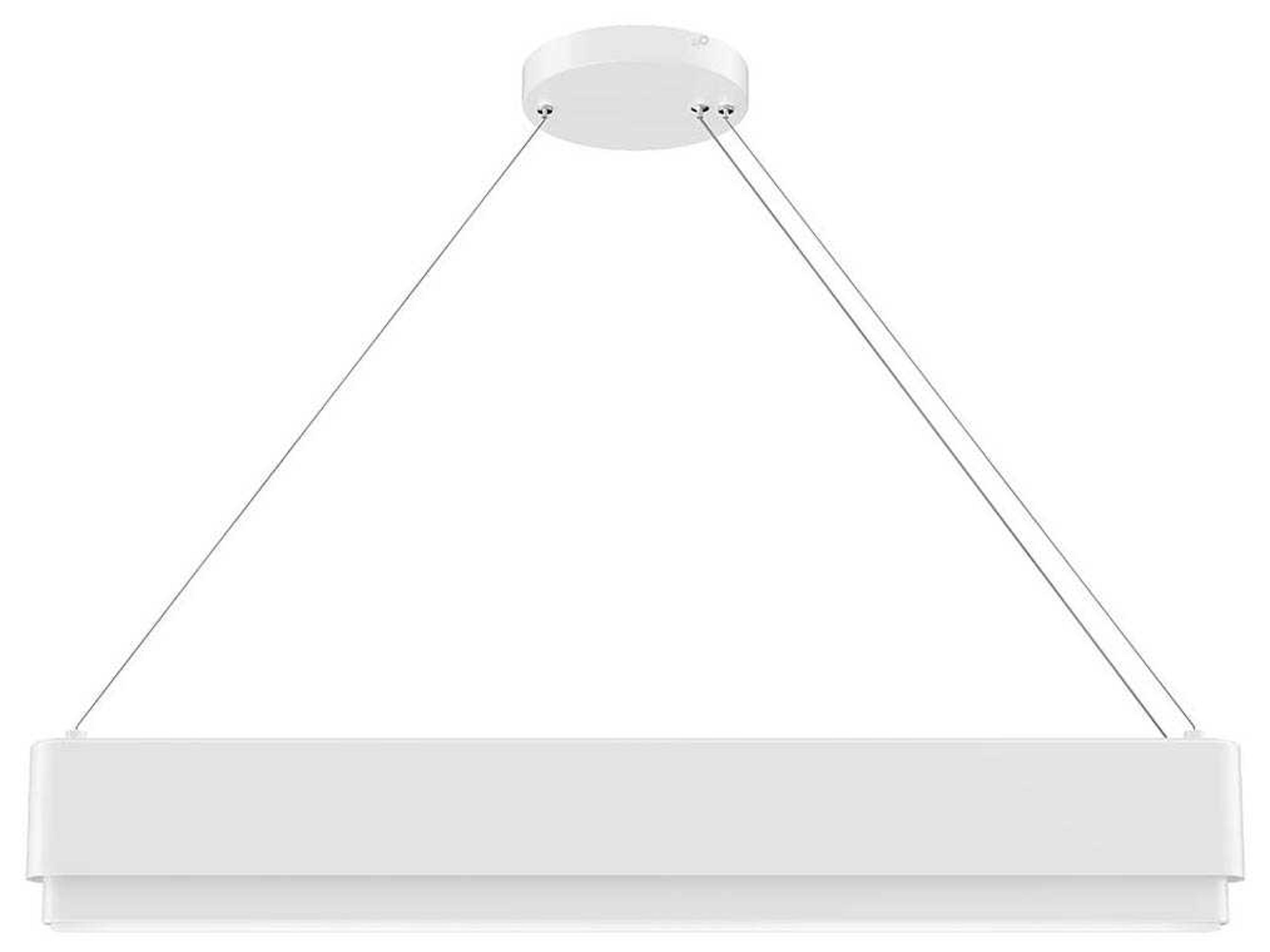 Elan Walman 1-Light White LED Linear Island Pendant