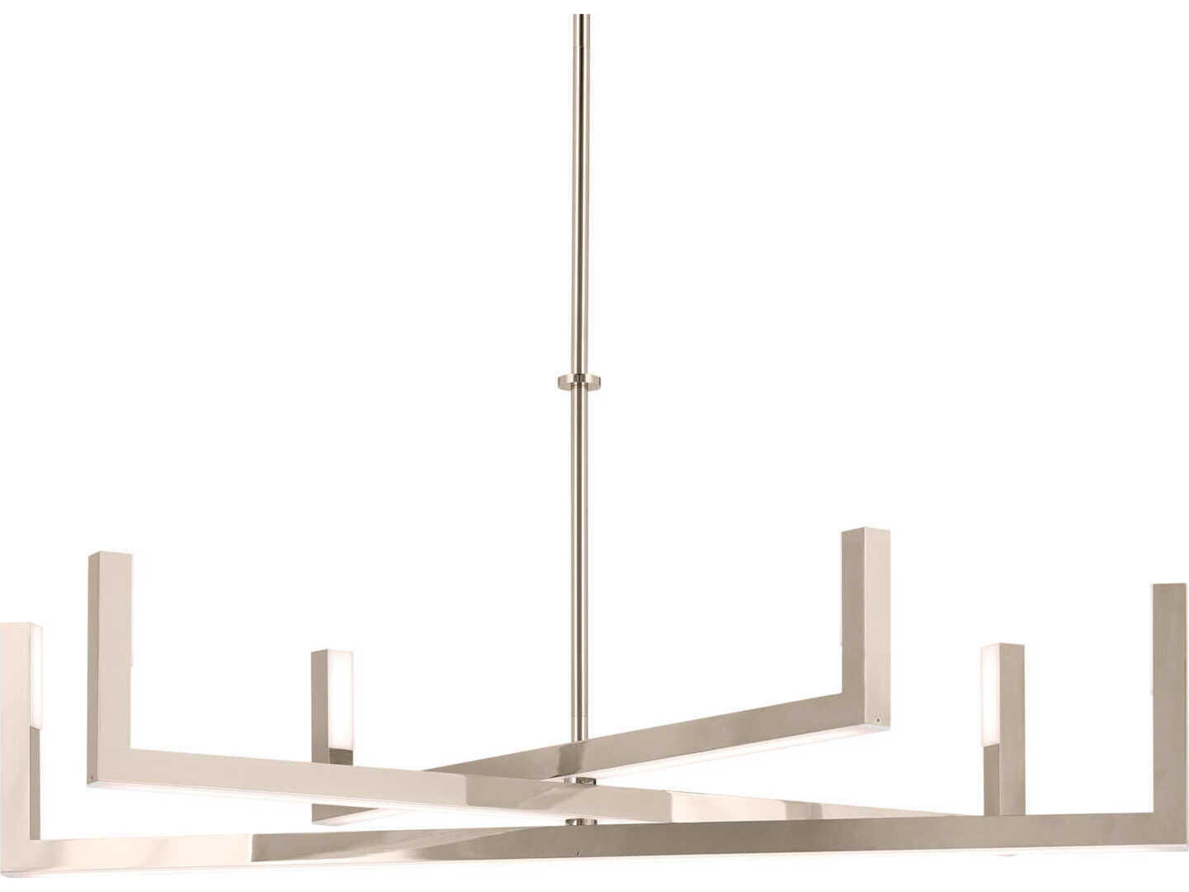 Elan Priam 6-Light Polished Nickel Linear Chandelier