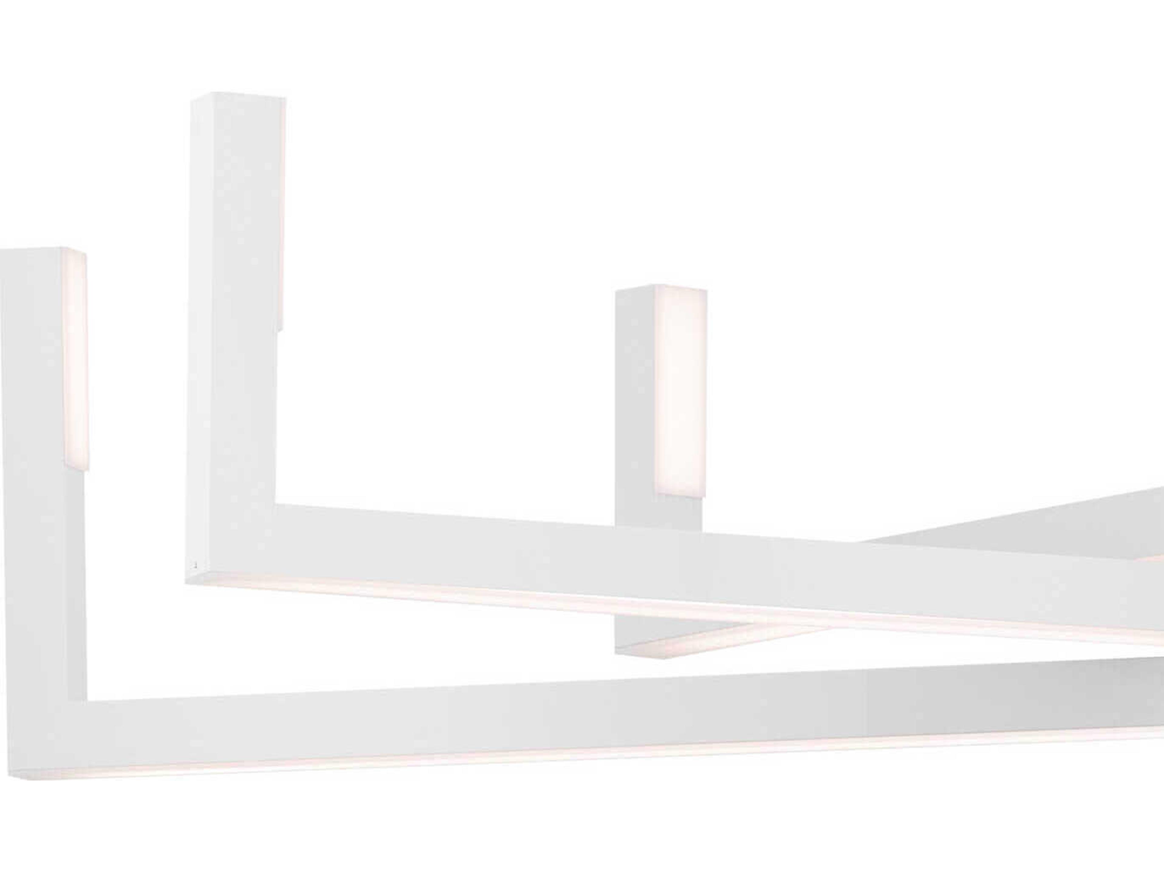Elan Priam 6-Light White Linear Chandelier