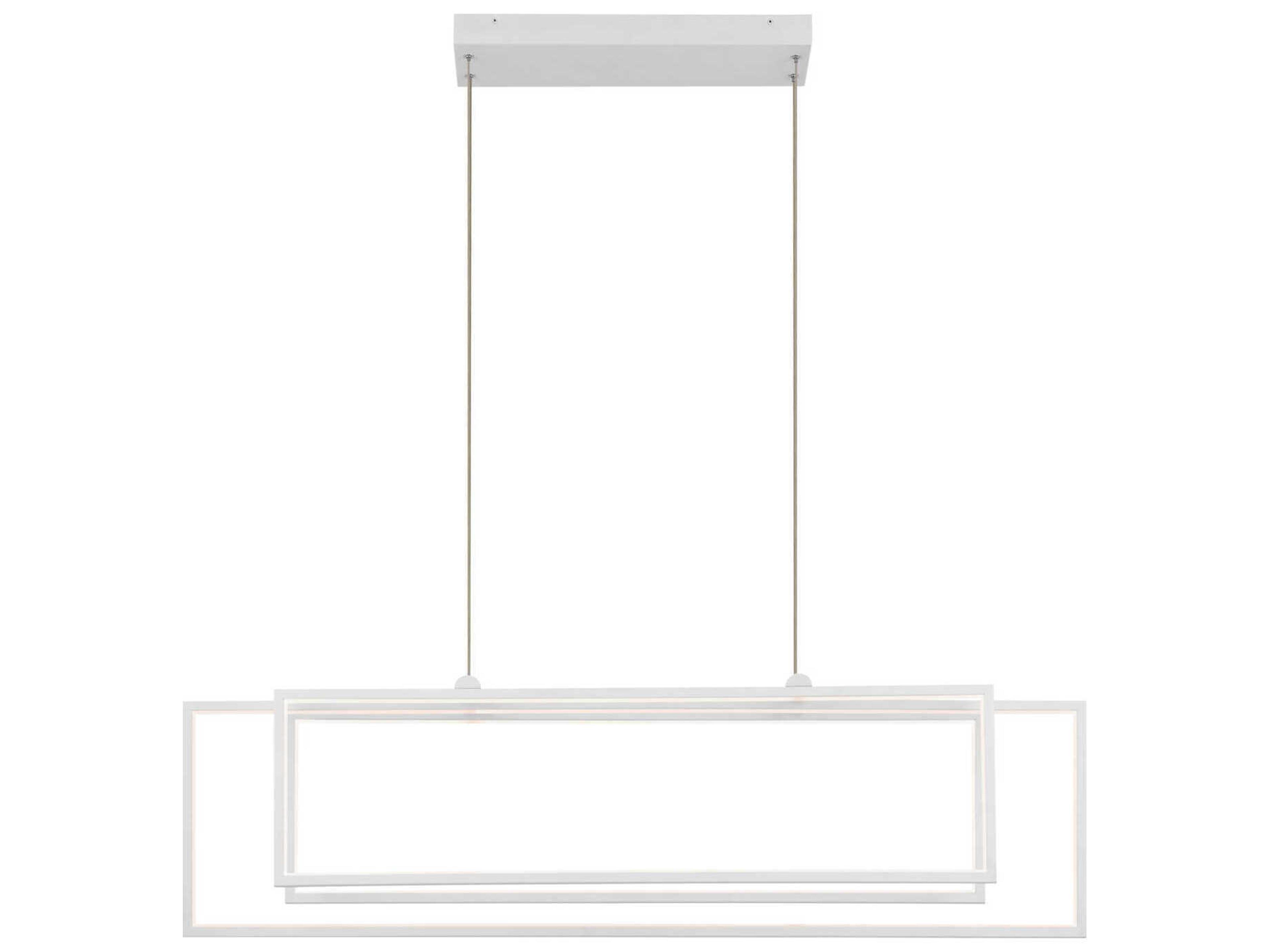 Elan Jestin 3-Light White Linear Island Pendant