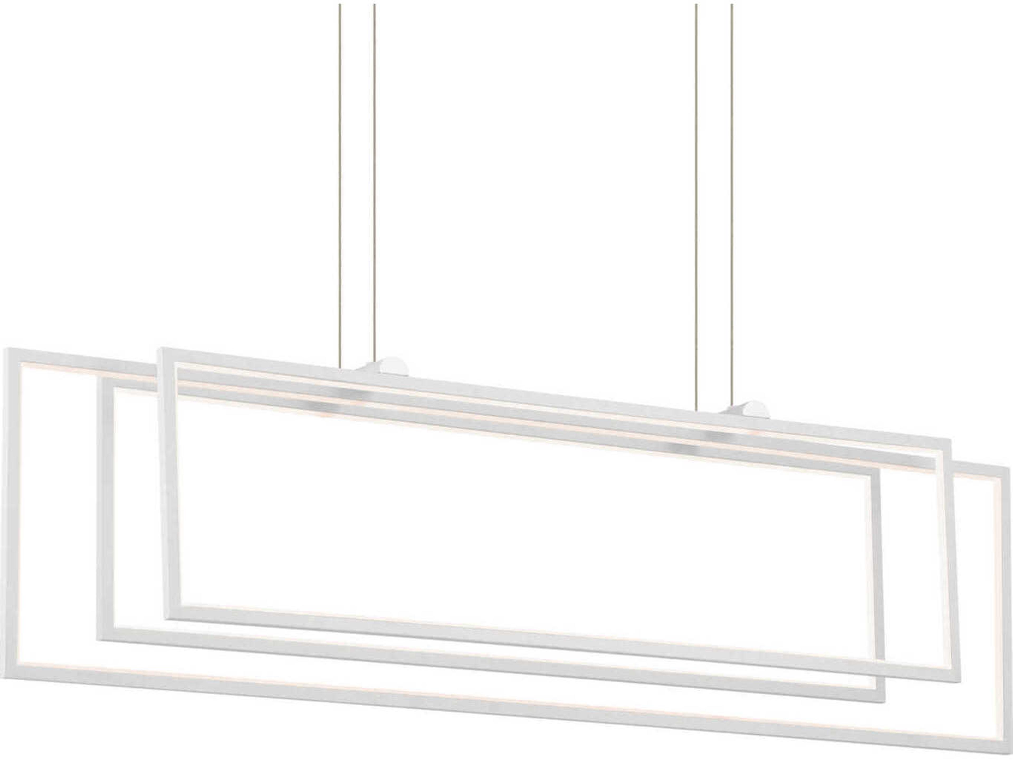 Elan Jestin 3-Light White Linear Island Pendant