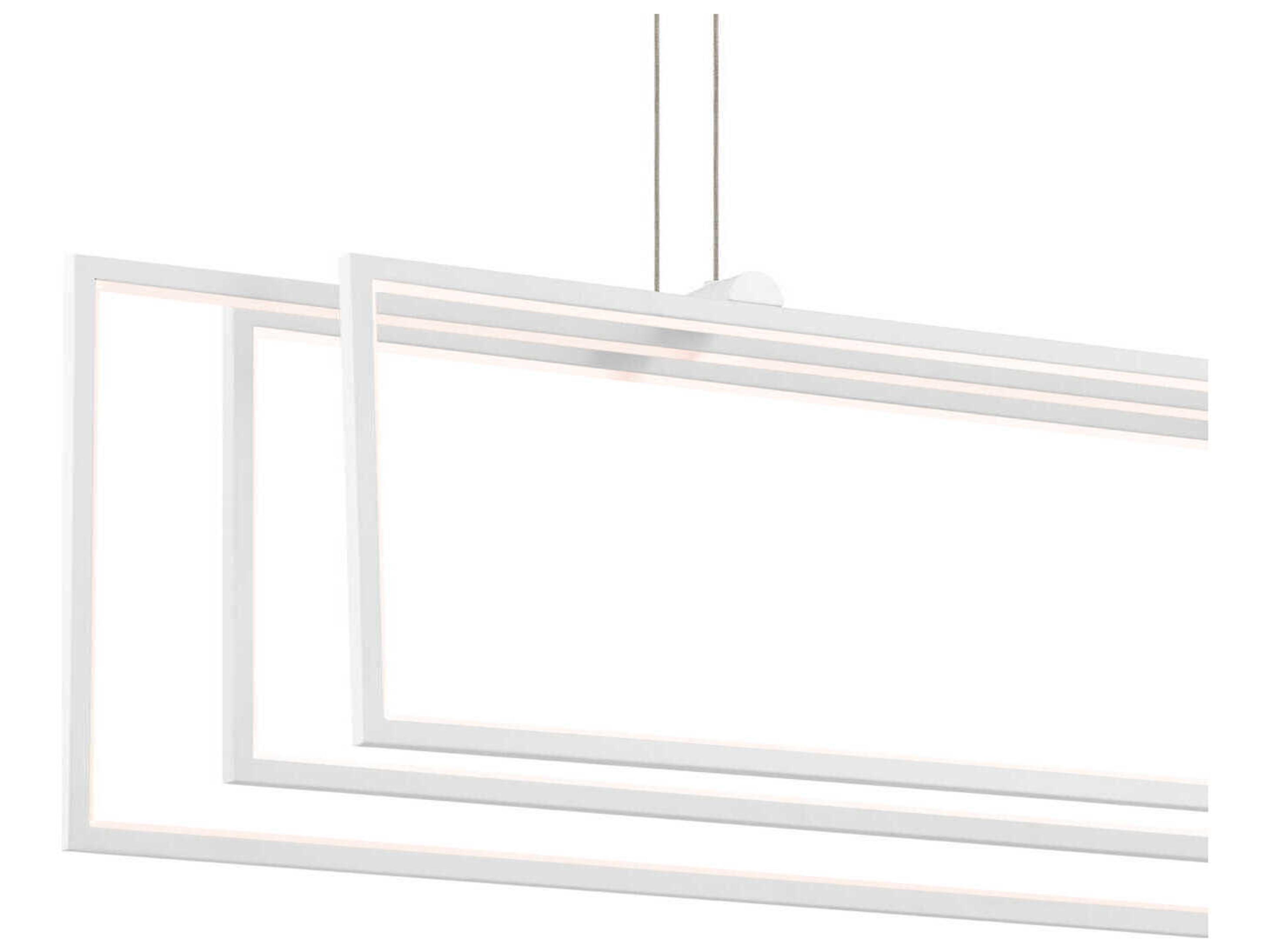 Elan Jestin 3-Light White Linear Island Pendant