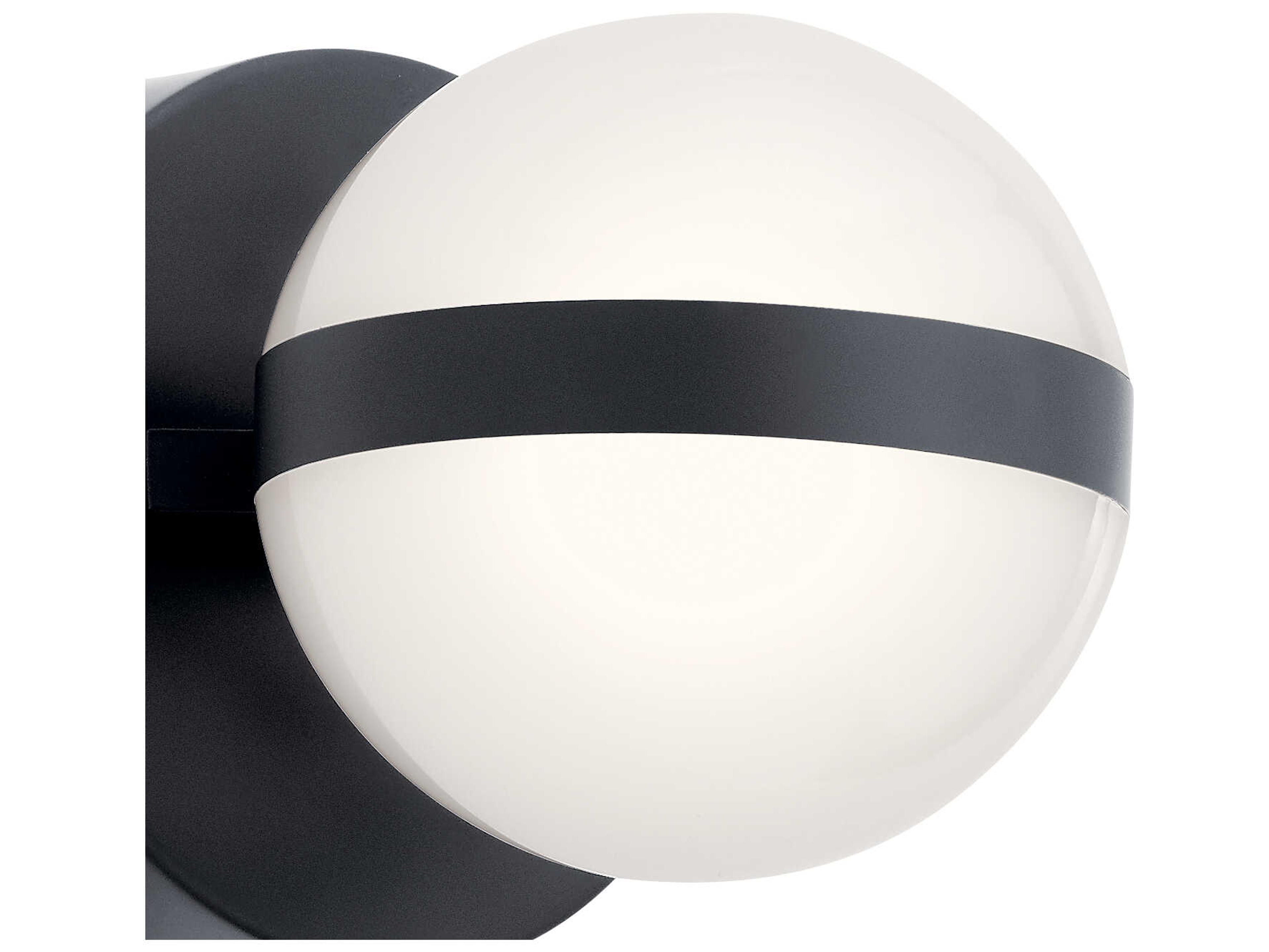 Elan Brettin 1-Light Matte Black LED Vanity Light