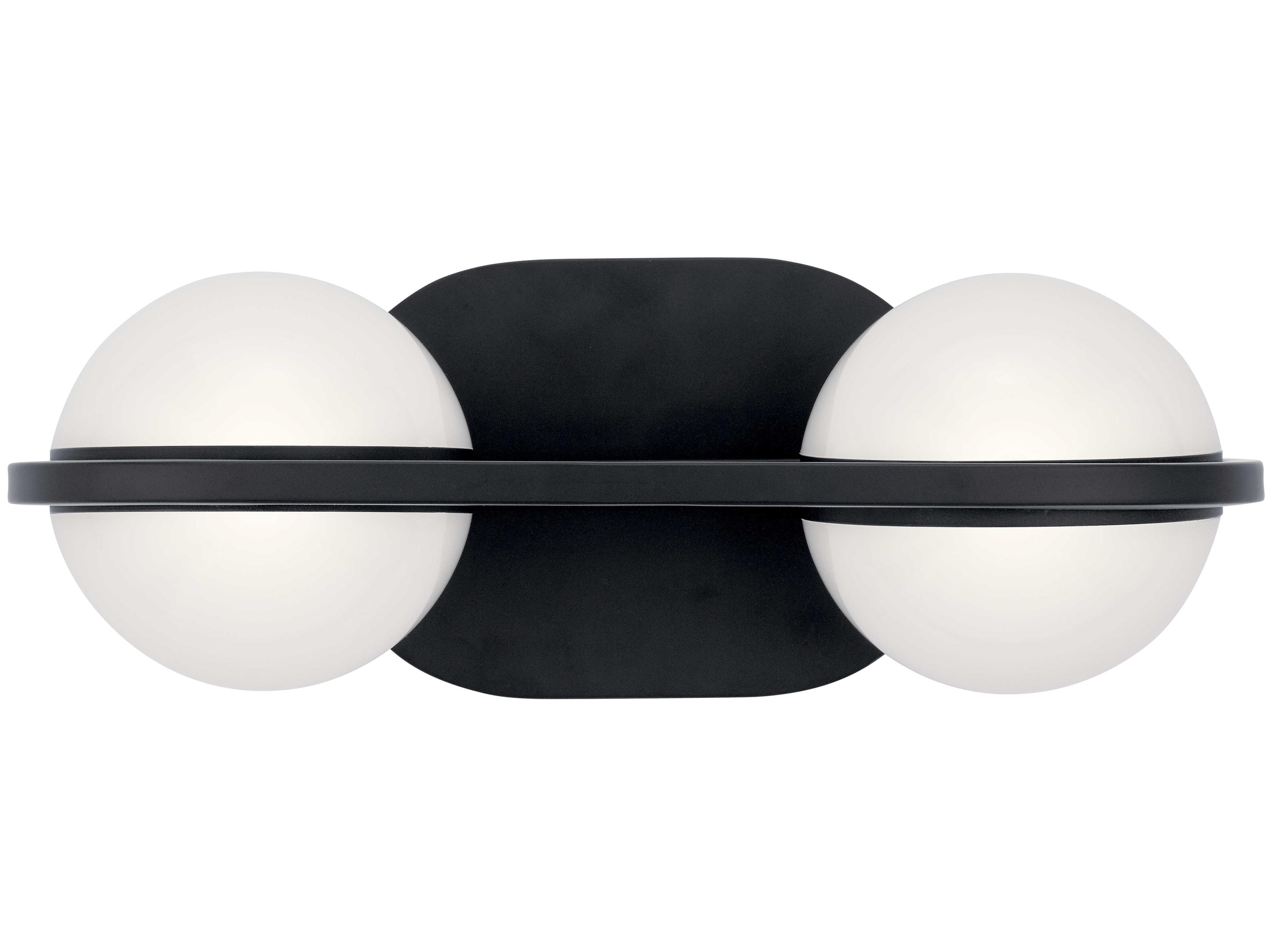 Elan Brettin 2-Light Matte Black LED Vanity Light