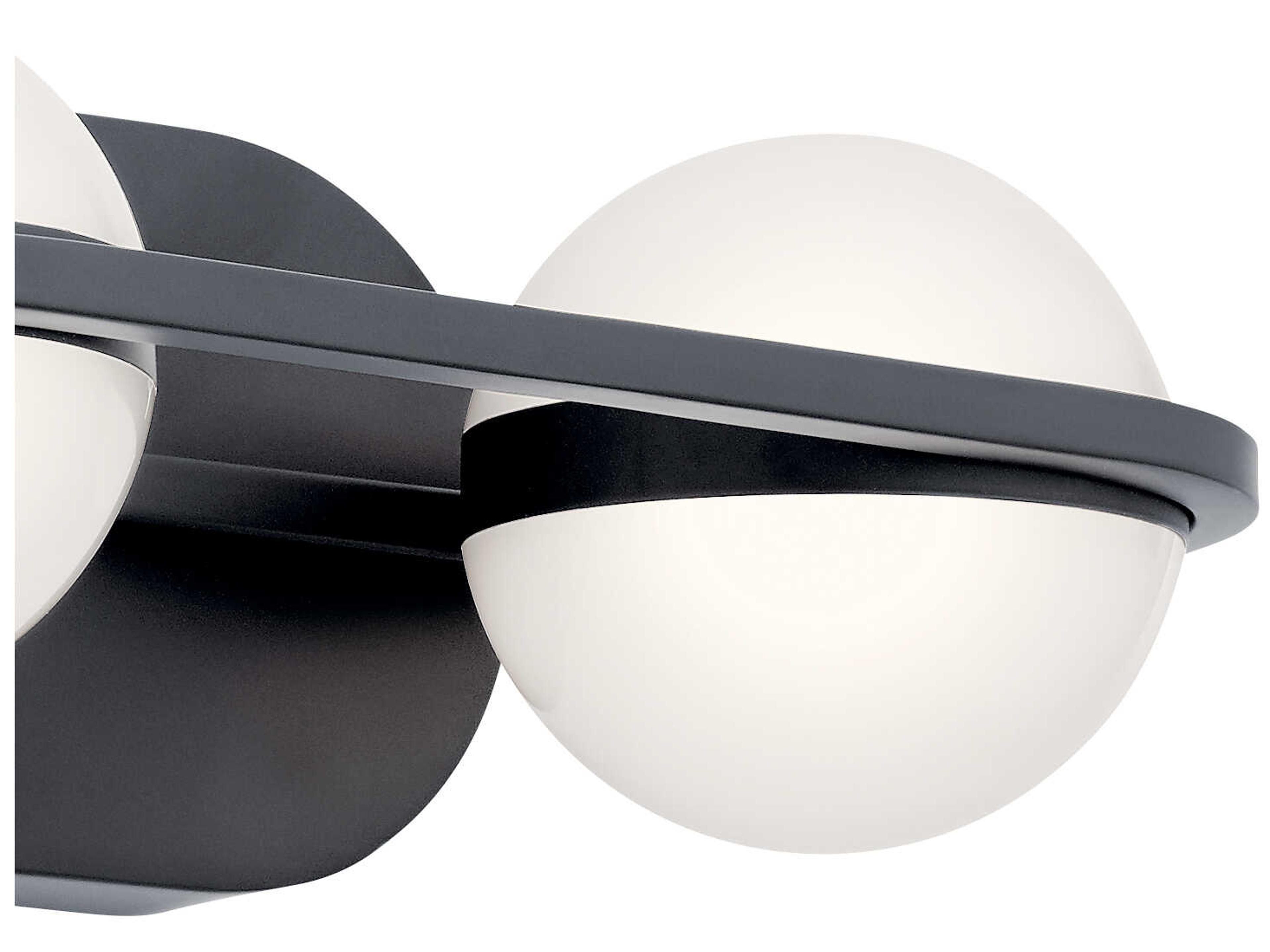 Elan Brettin 2-Light Matte Black LED Vanity Light
