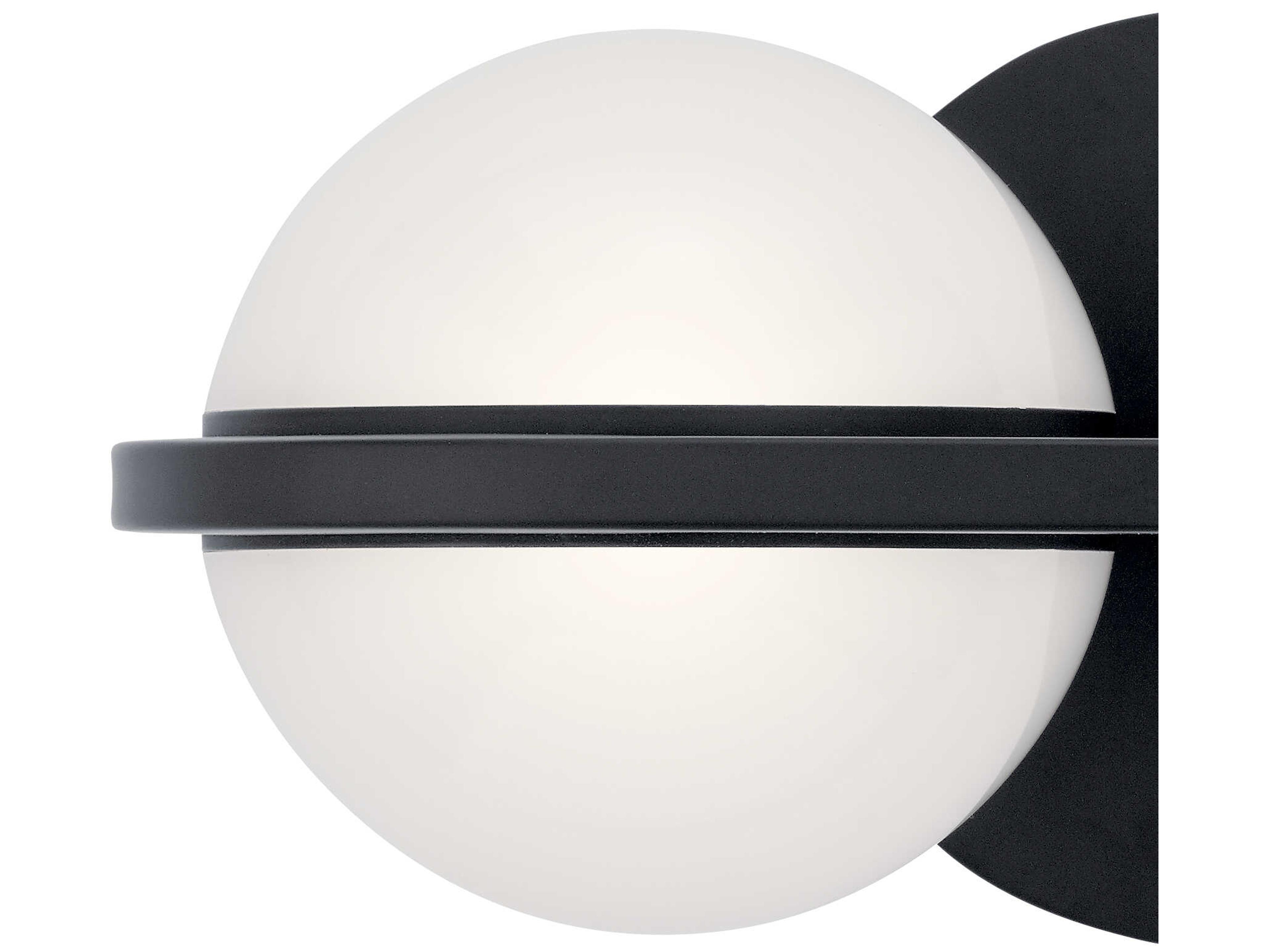 Elan Brettin 2-Light Matte Black LED Vanity Light