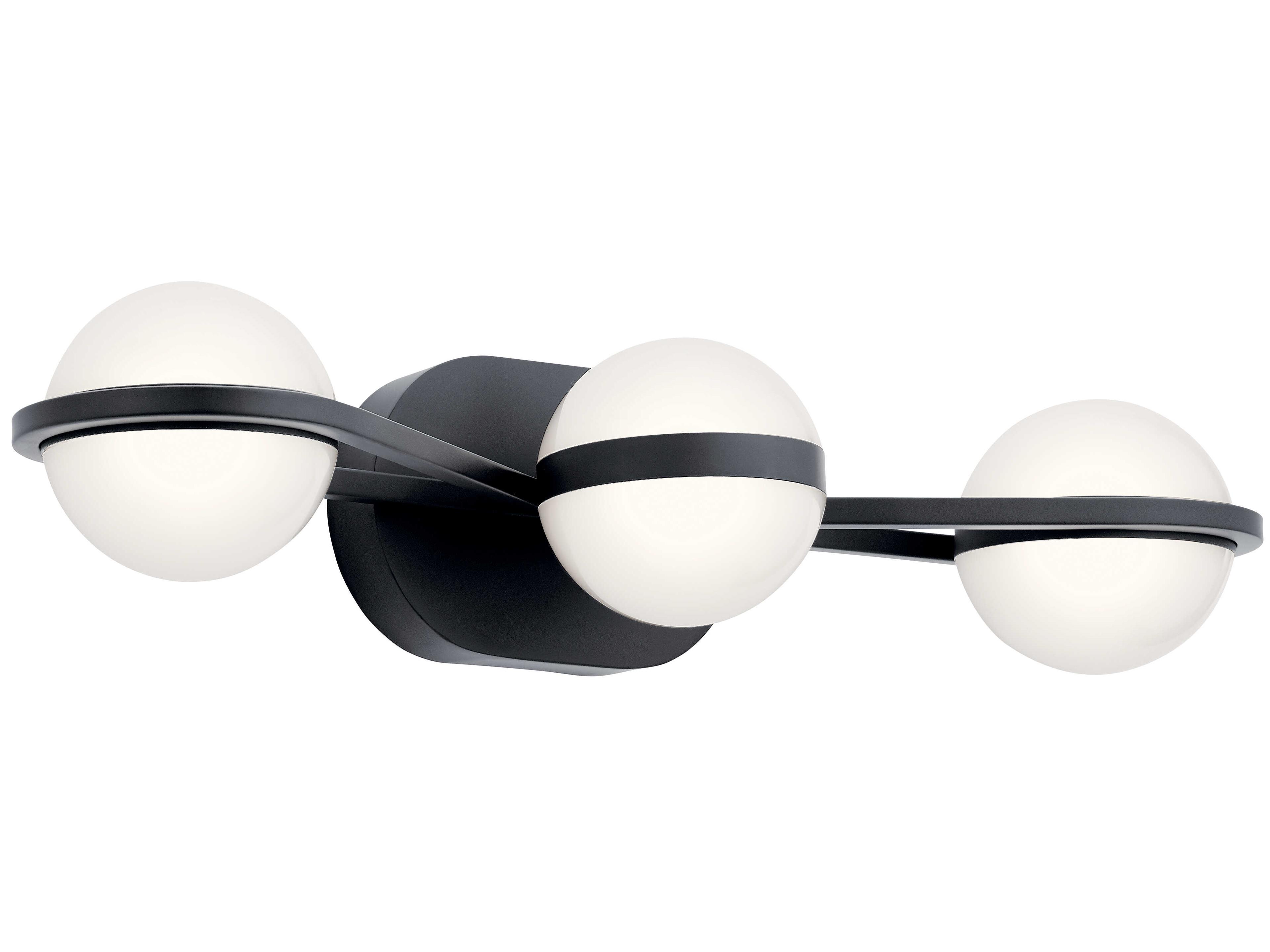 Brettin 3-Light Matte Black LED Vanity Light