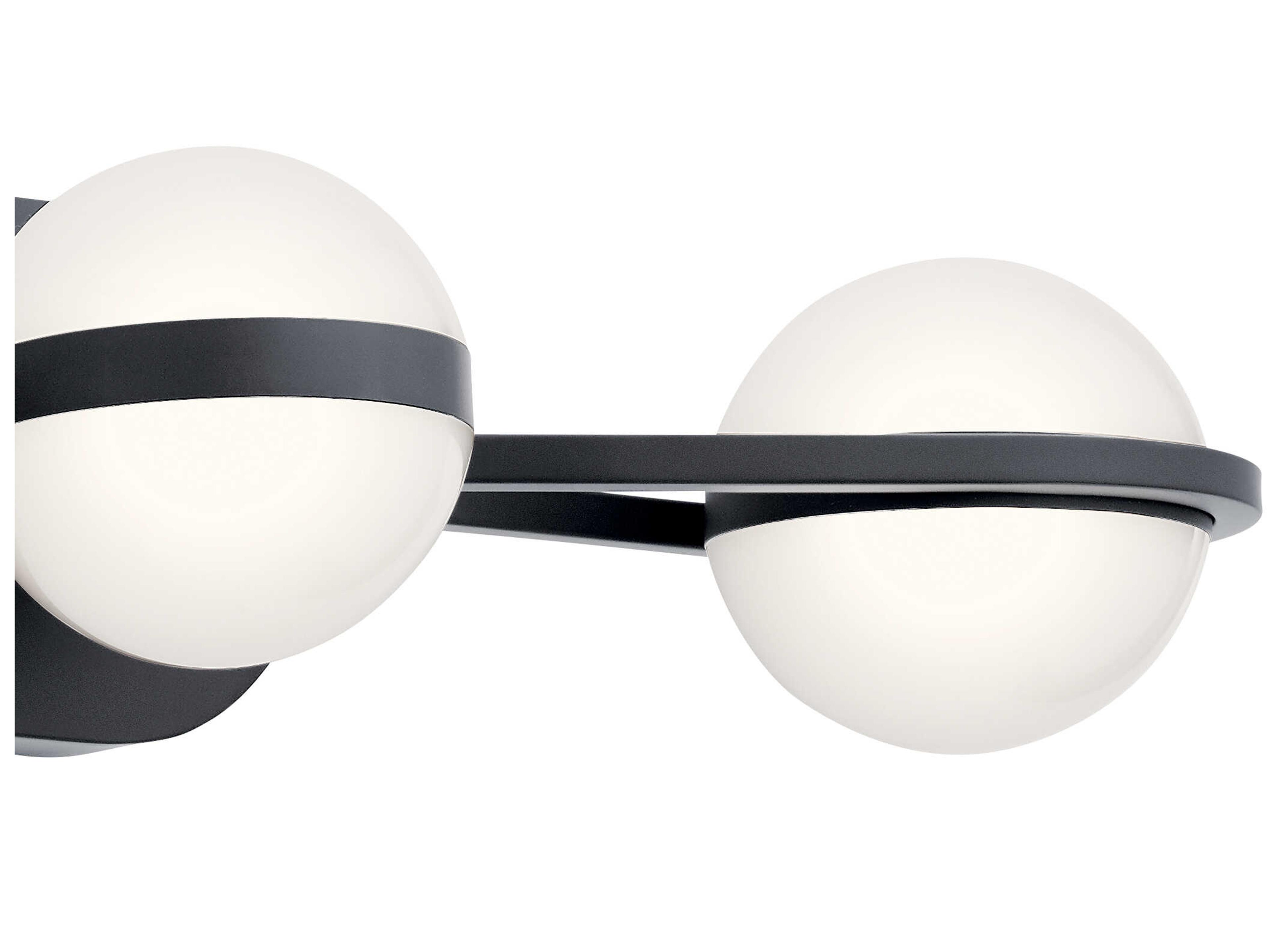 Elan Brettin 3-Light Matte Black LED Vanity Light