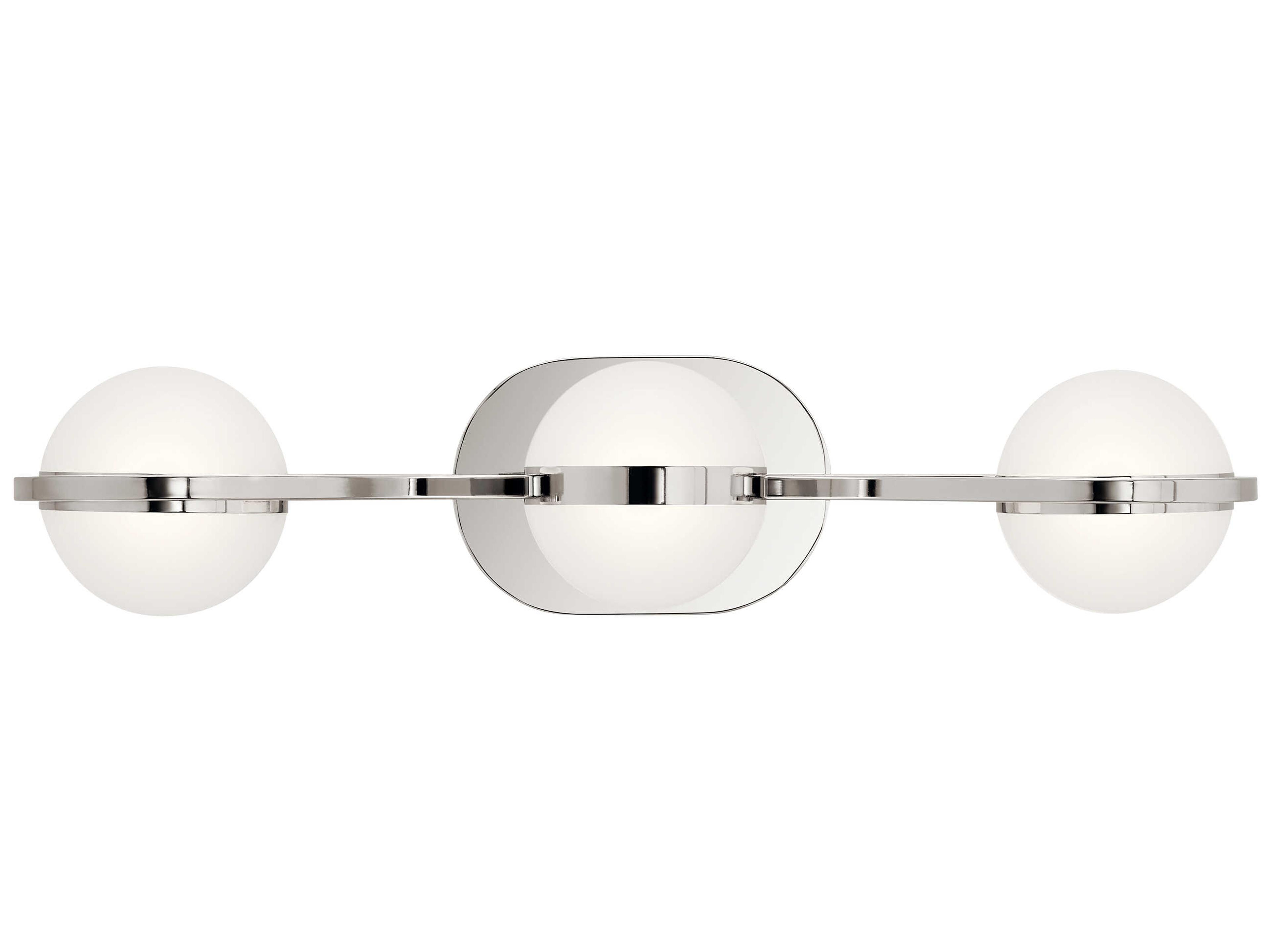 Elan Brettin 3-Light Polished Nickel LED Vanity Light