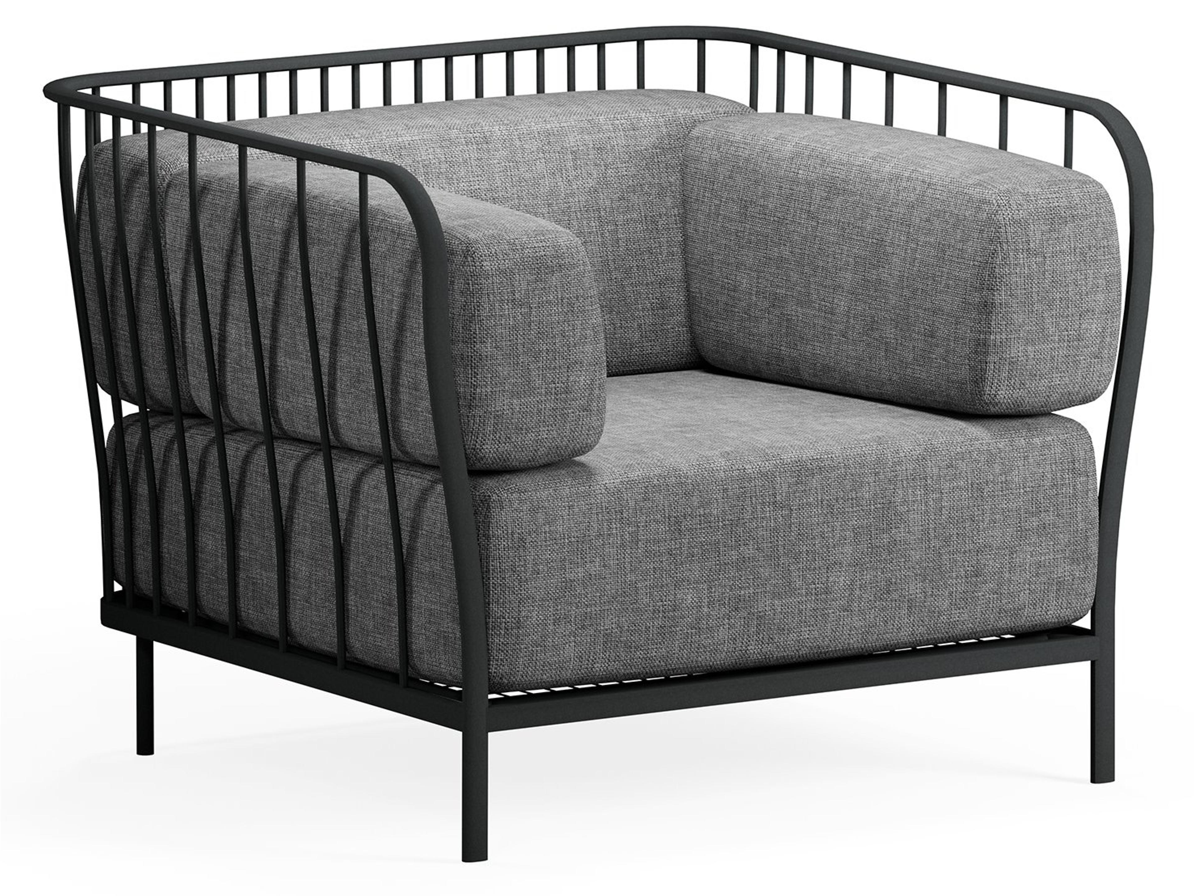 Cannole Steel Cushion Outdoor Lounge Chair