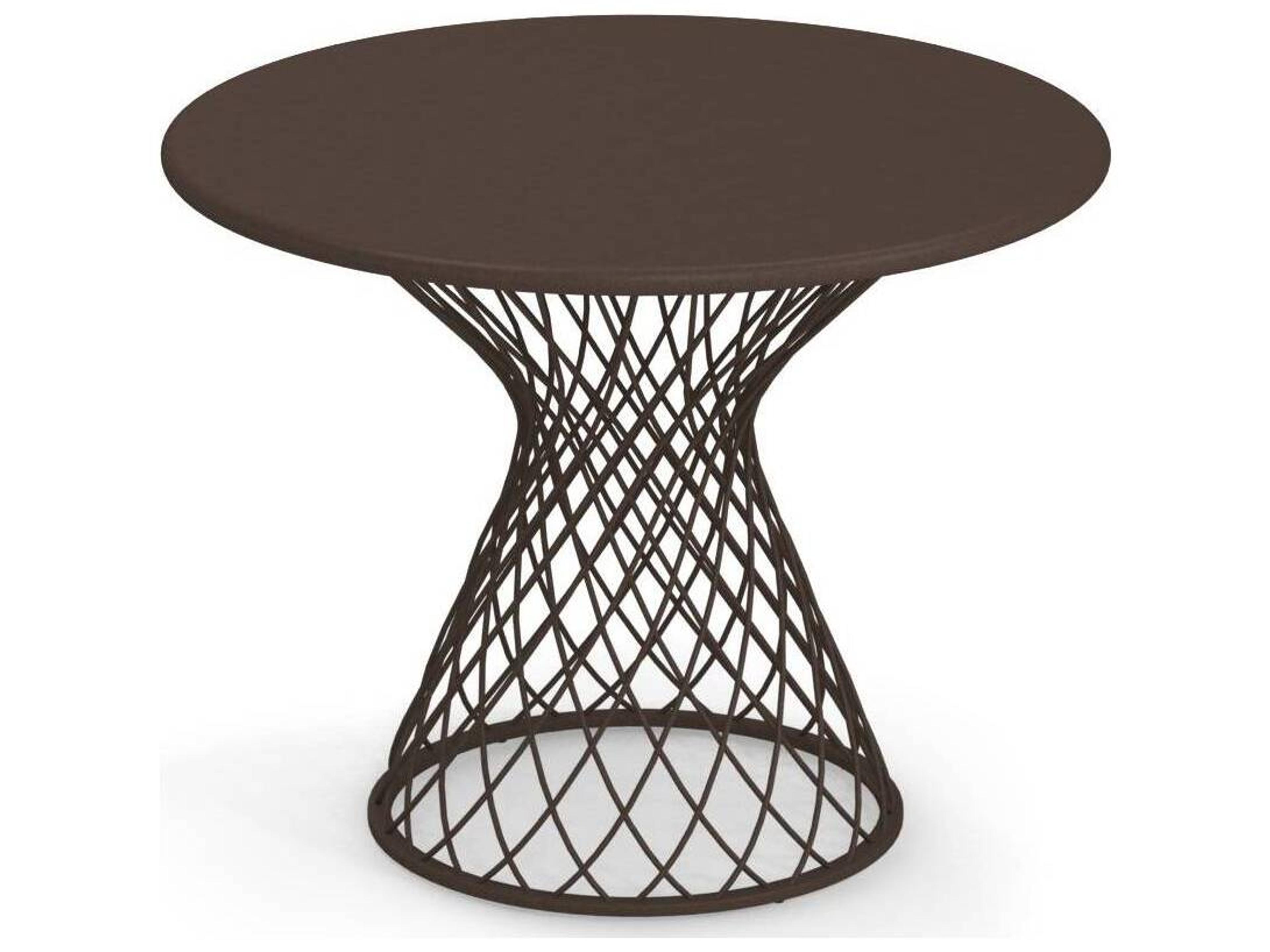 EMU Como Steel Round Outdoor Patio End Table