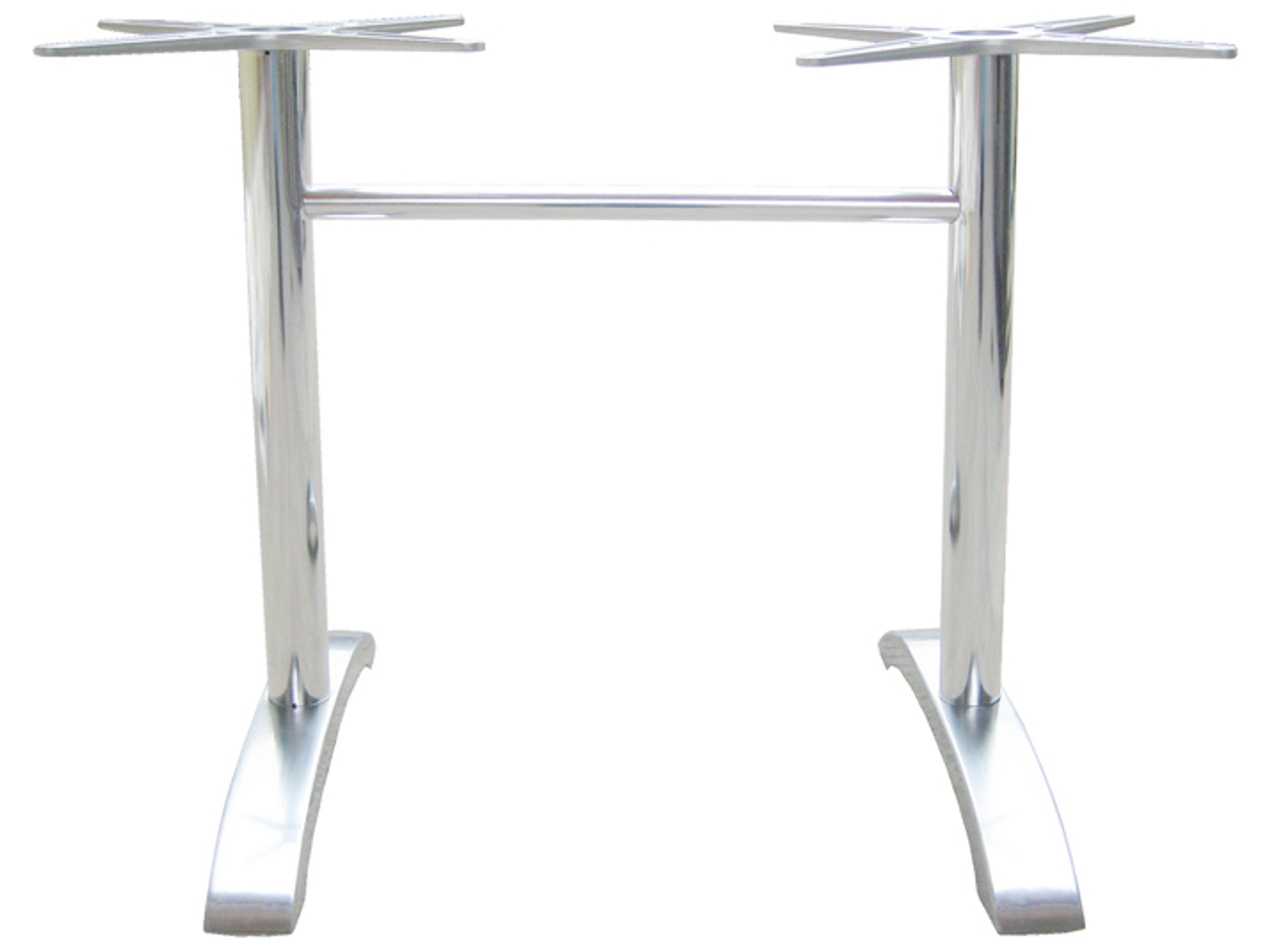 Zak Aluminum 2-Leg Dine Table Base