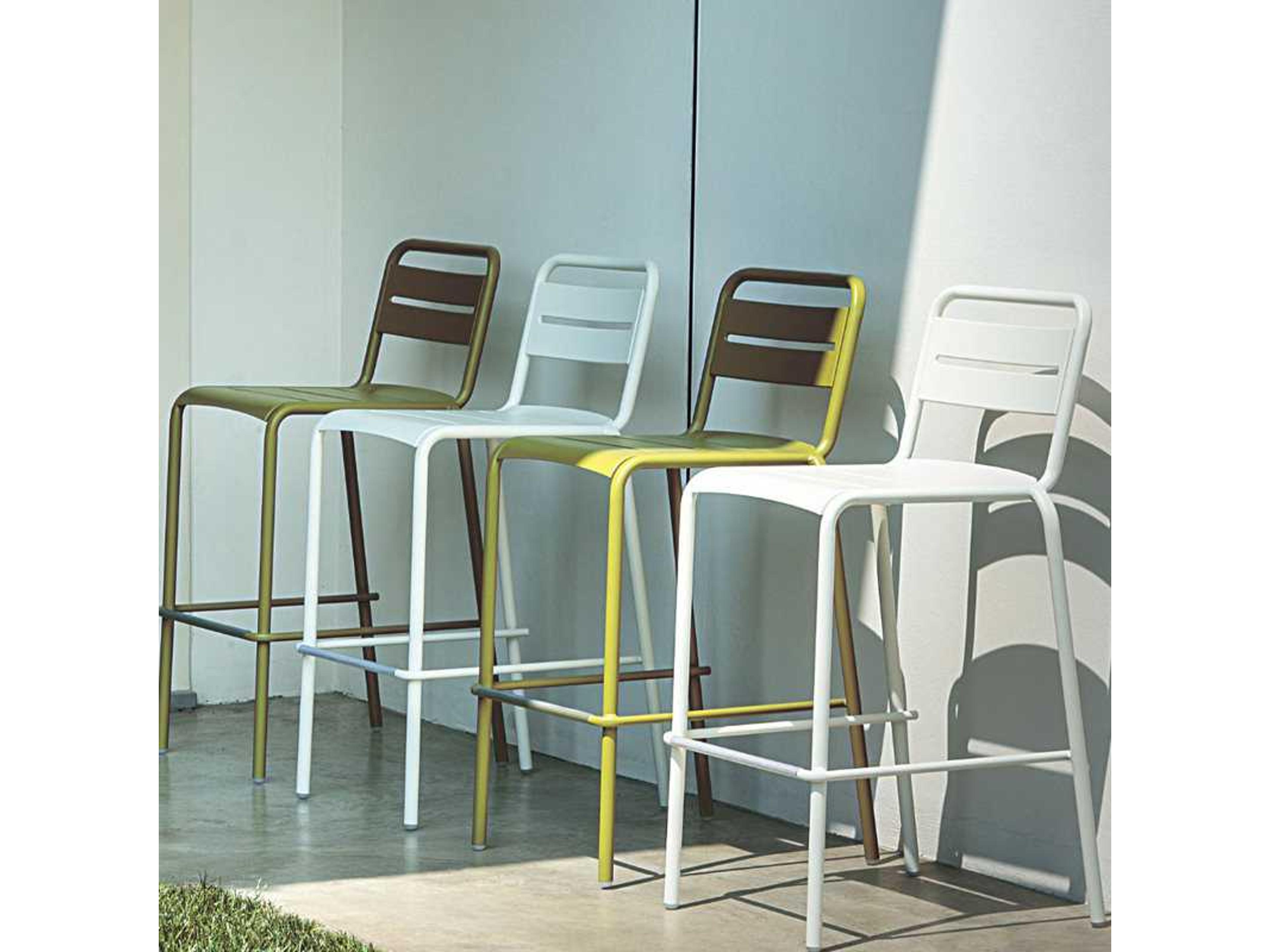 EMU Star Steel Stacking Patio Bar Stool
