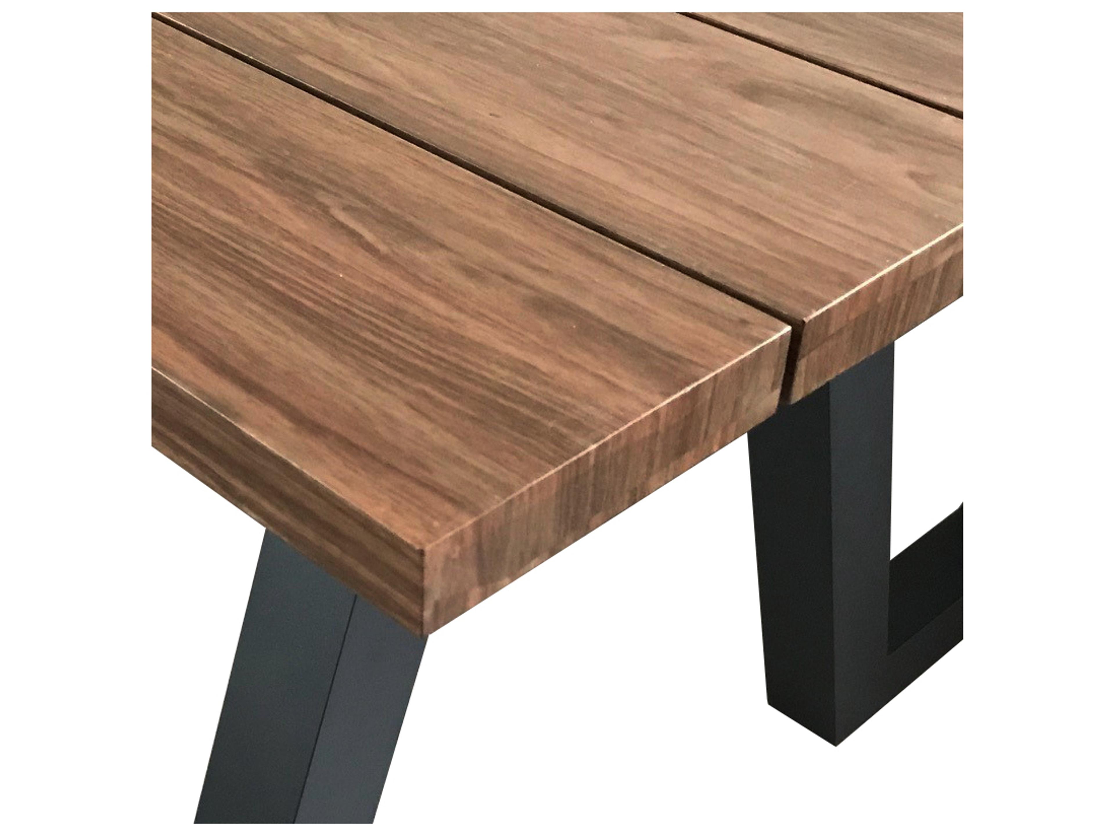 EMU Sid Aluminum Antique Iron Rectangular Outdoor Patio Picnic Table