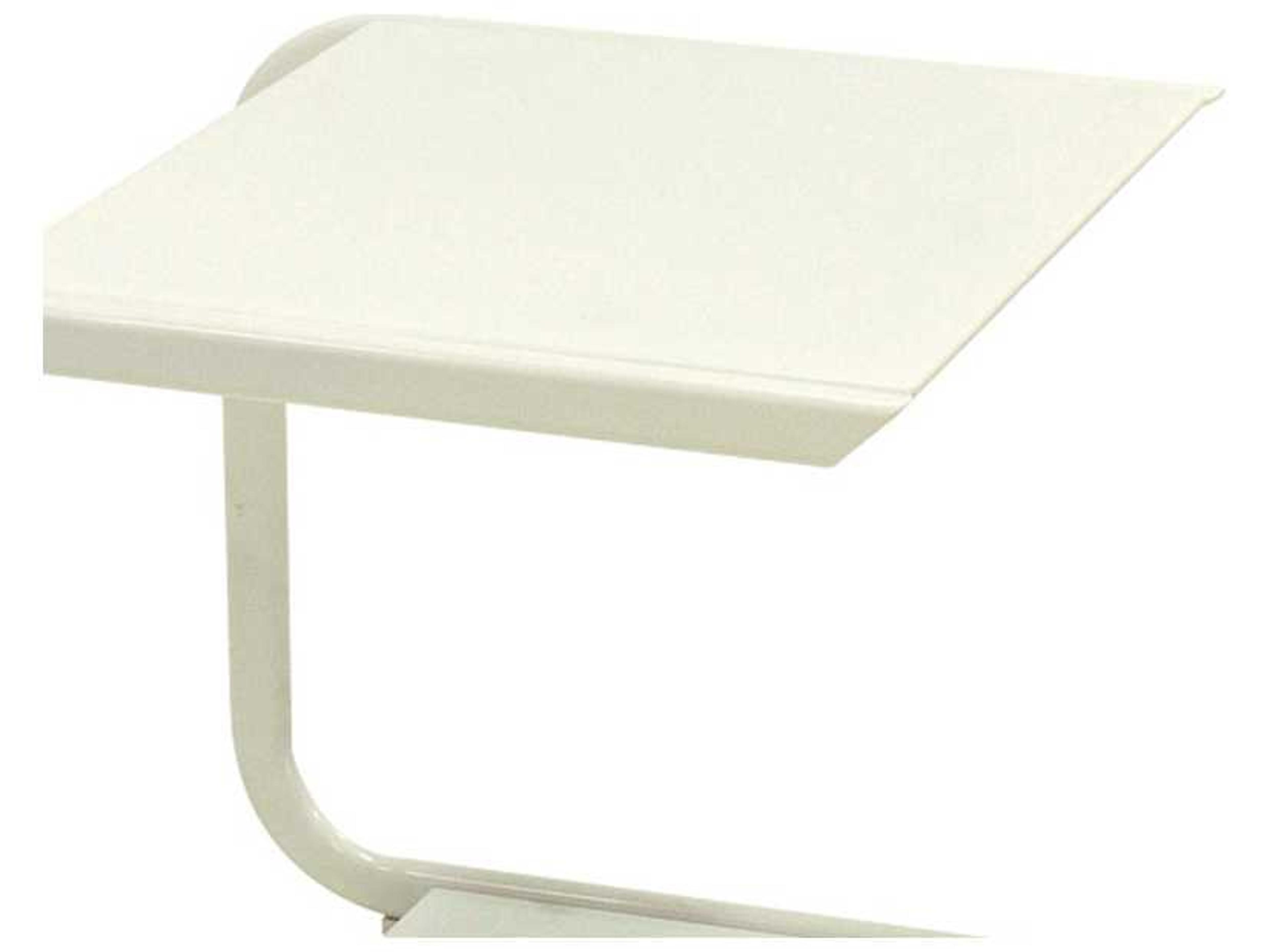 EMU Holly Aluminum Rectangular Patio End Table