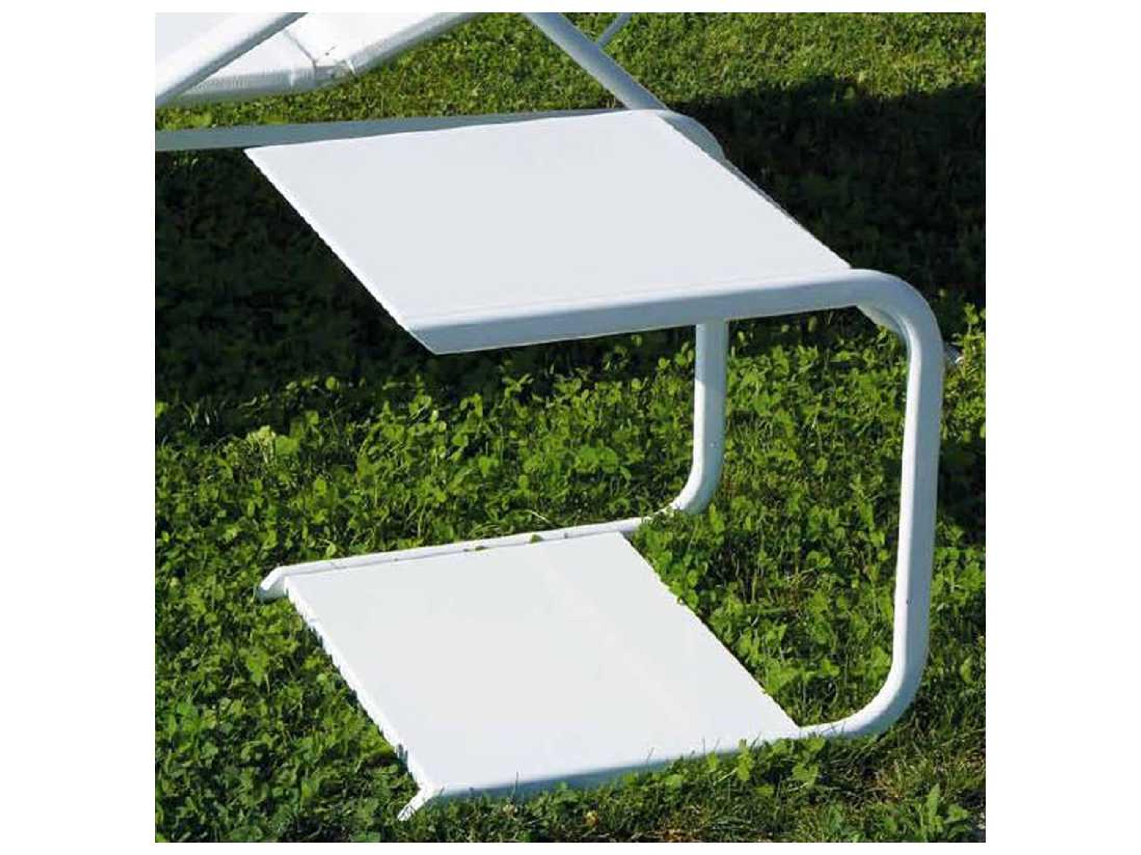 EMU Holly Aluminum Rectangular Patio End Table