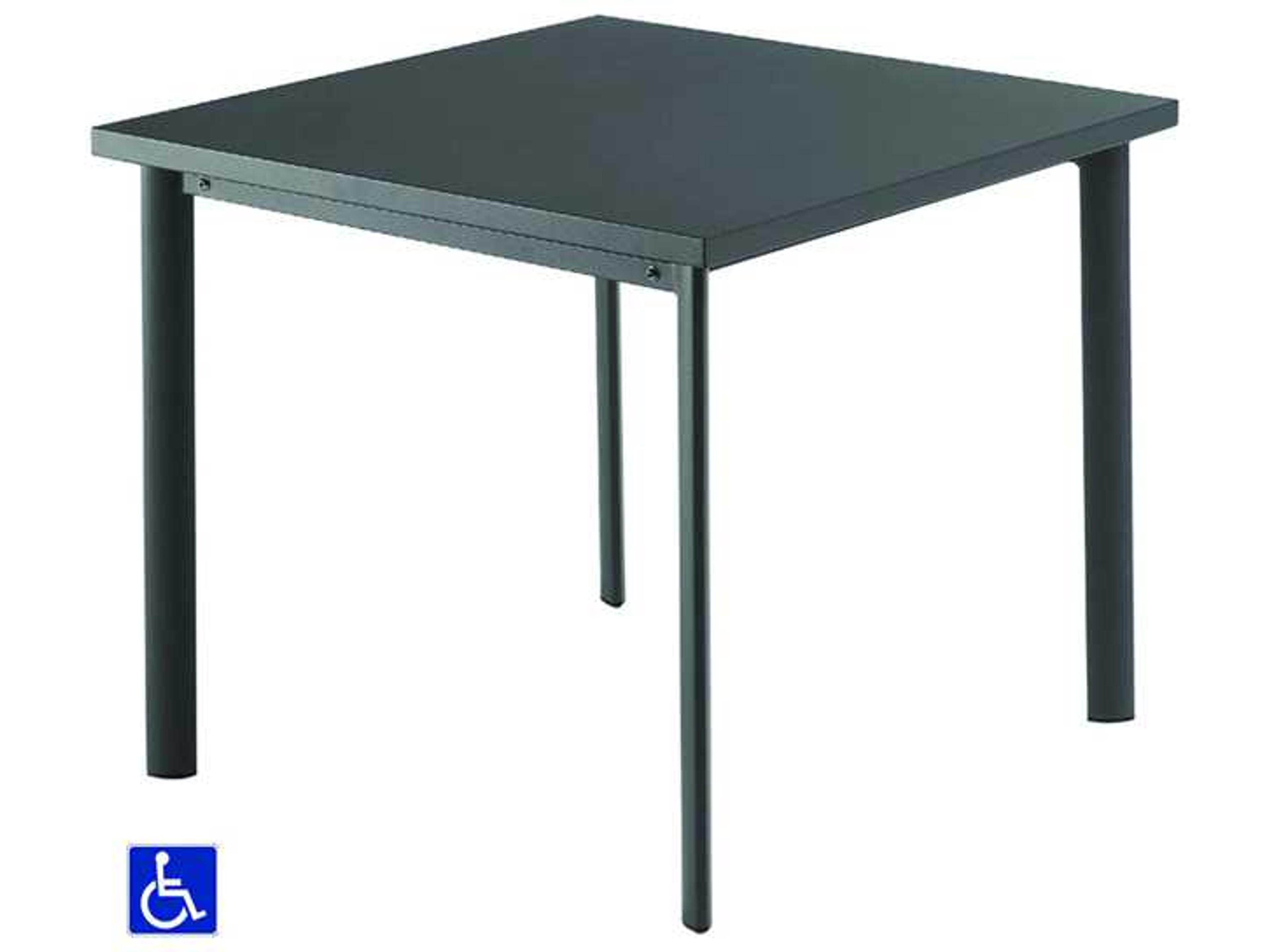 Star Steel ADA Square Outdoor Patio Dining Table