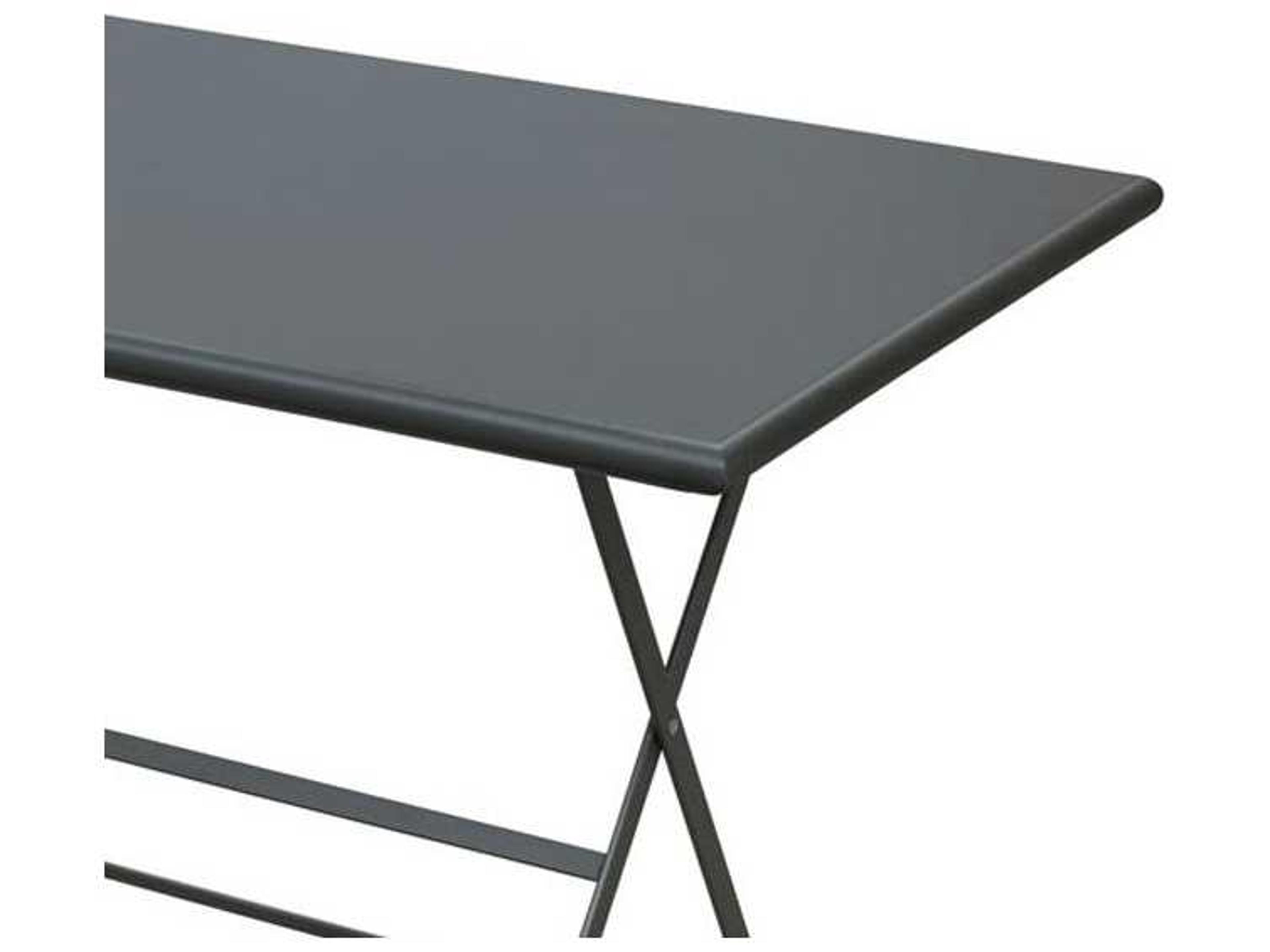 EMU Arc En Ciel Steel Iron Rectangular Folding Table