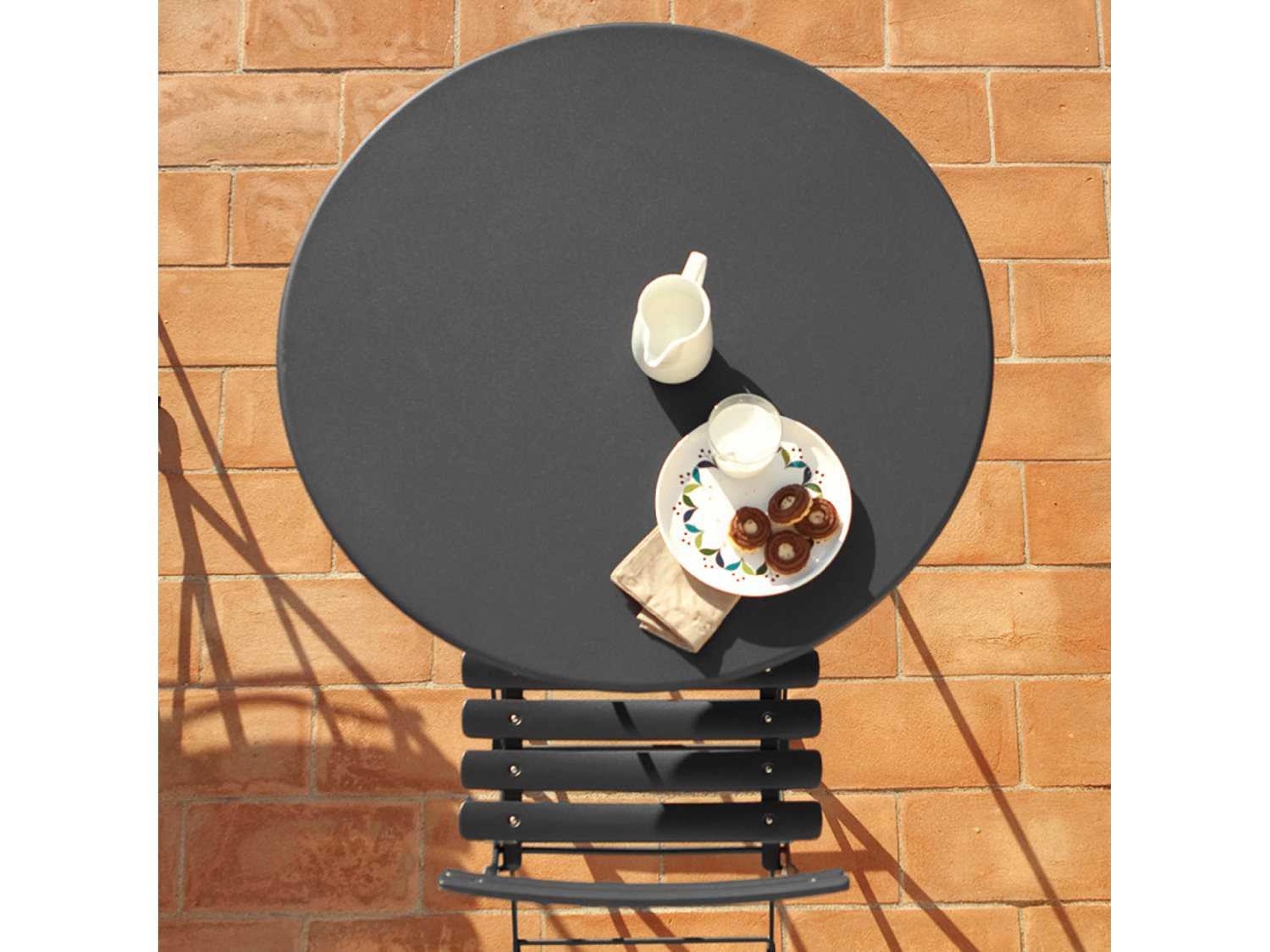 EMU Arc En Ciel Steel Round Folding Table