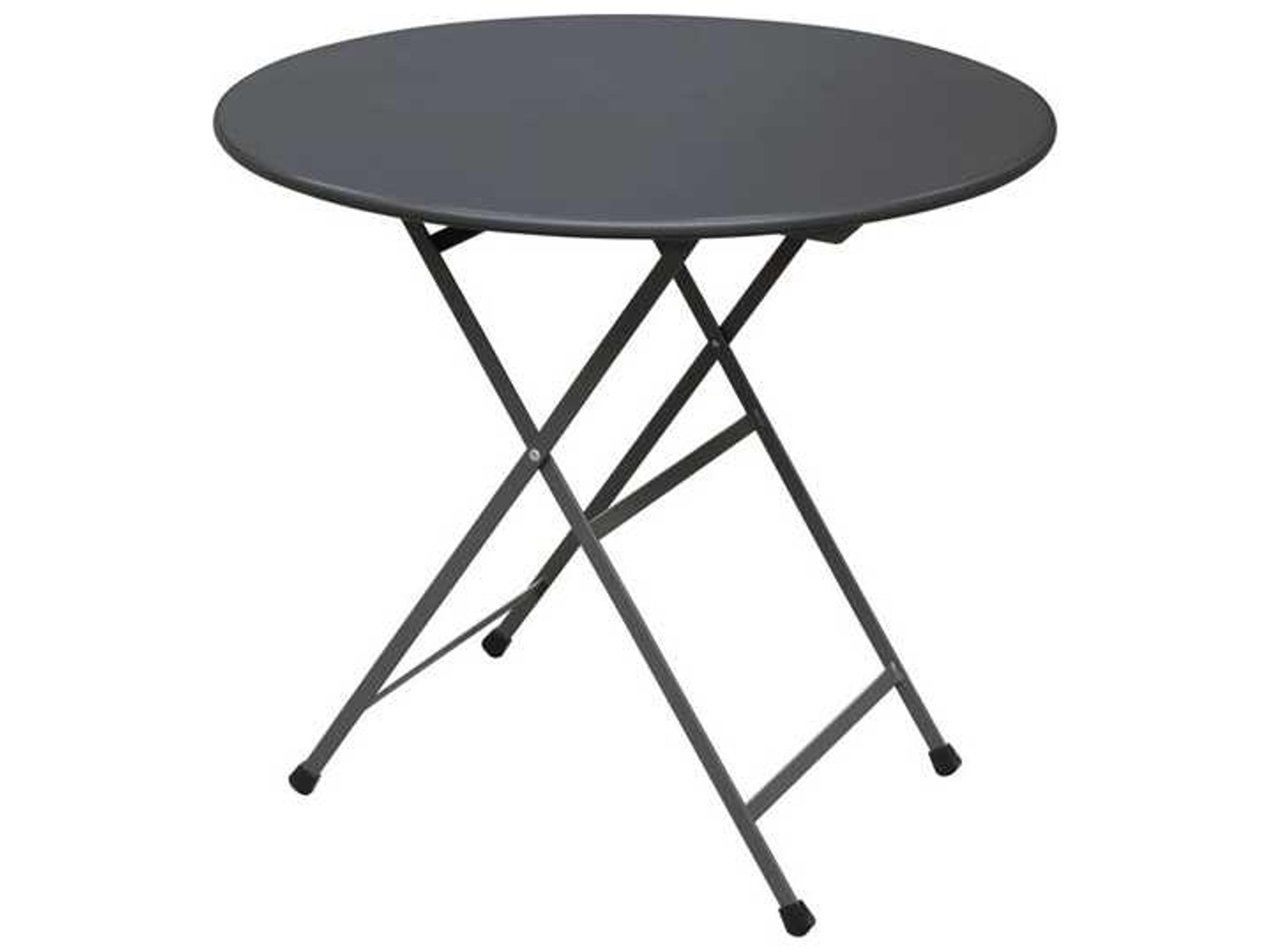 Arc En Ciel Steel Round Folding Table