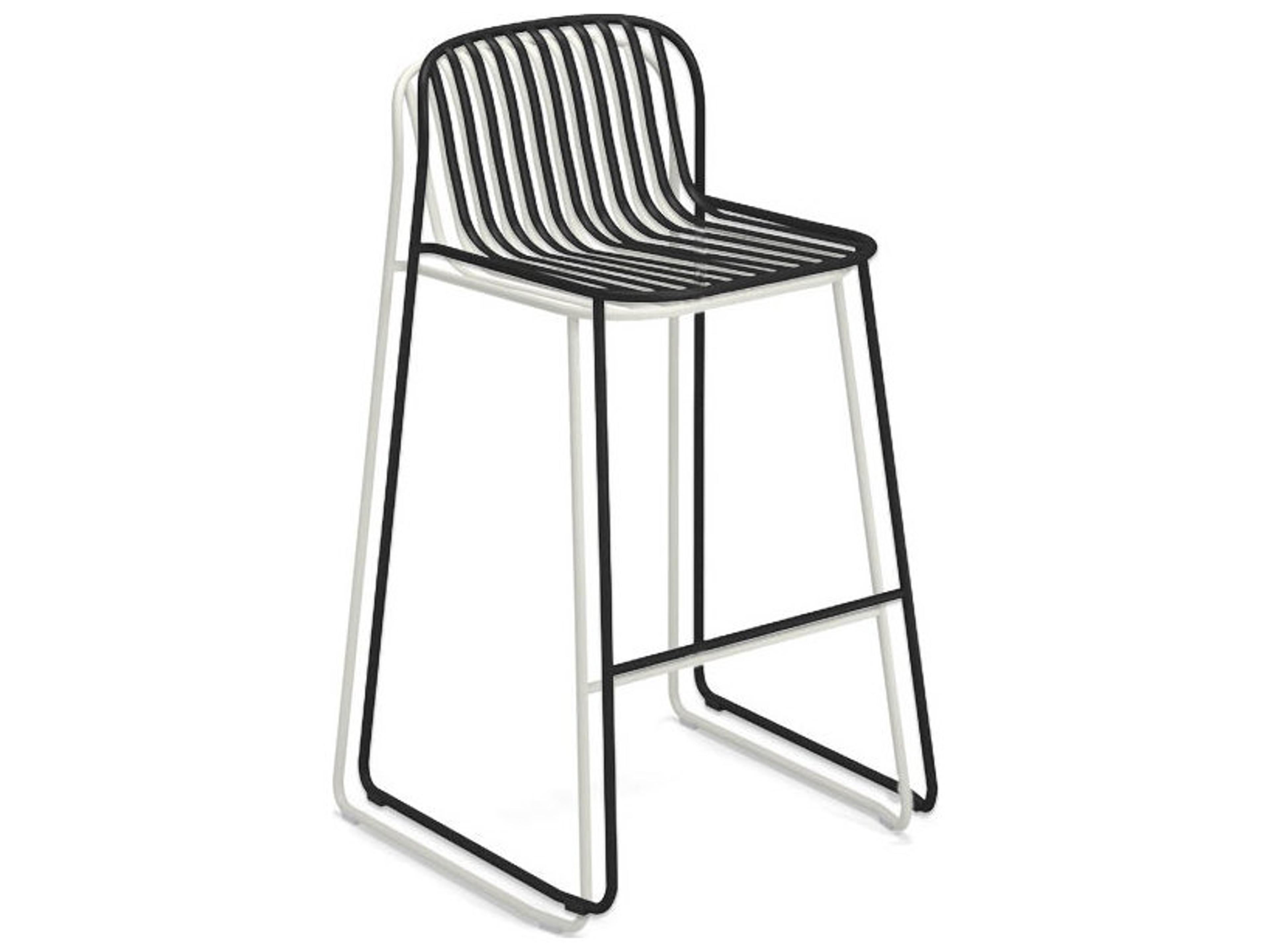 EMU Riviera Steel Metal Outdoor Patio Bar Stool