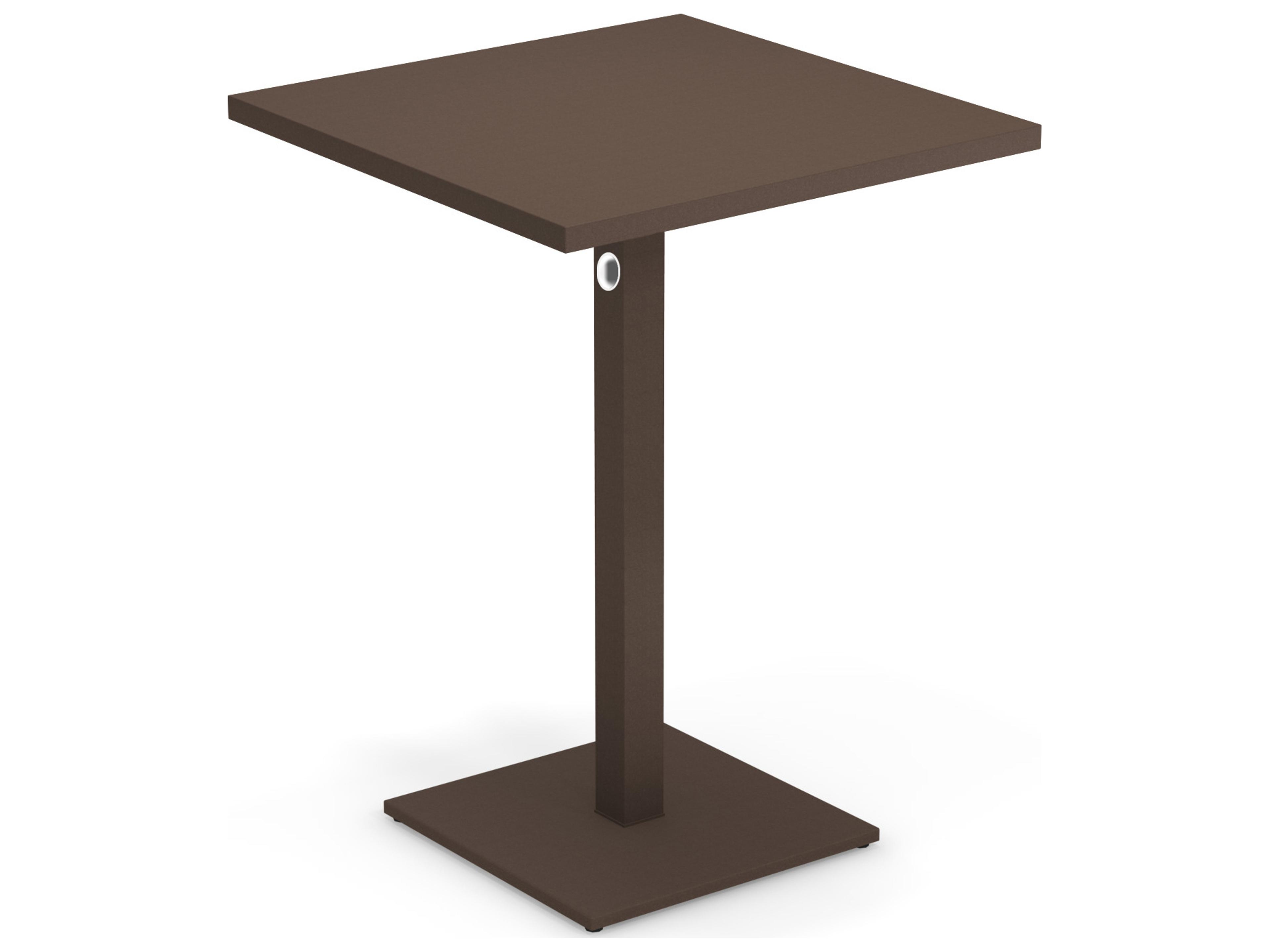 EMU Lock Steel Square Patio Bar Table