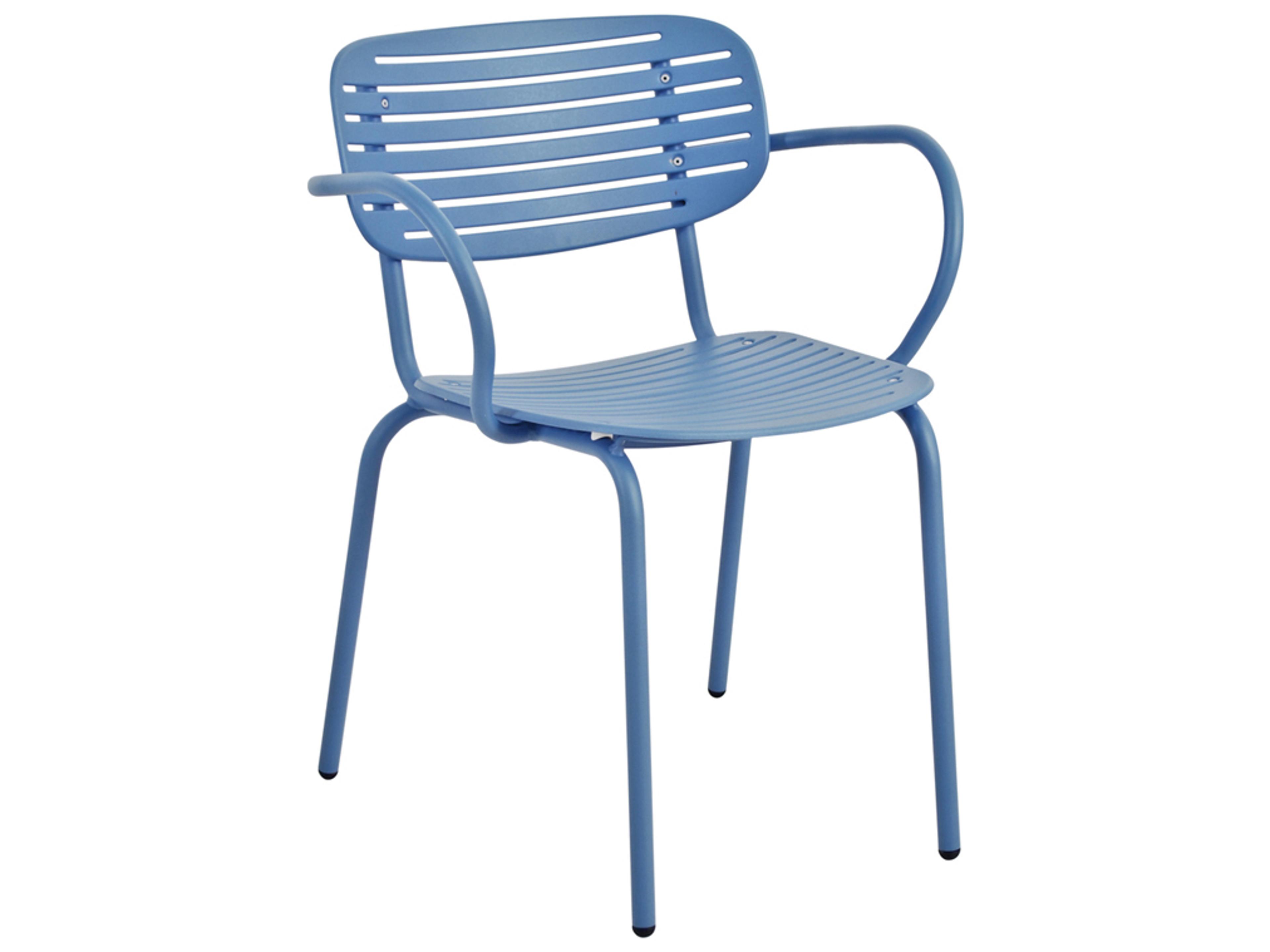 Mom Steel Stackable Outdoor Dining Arm Chair