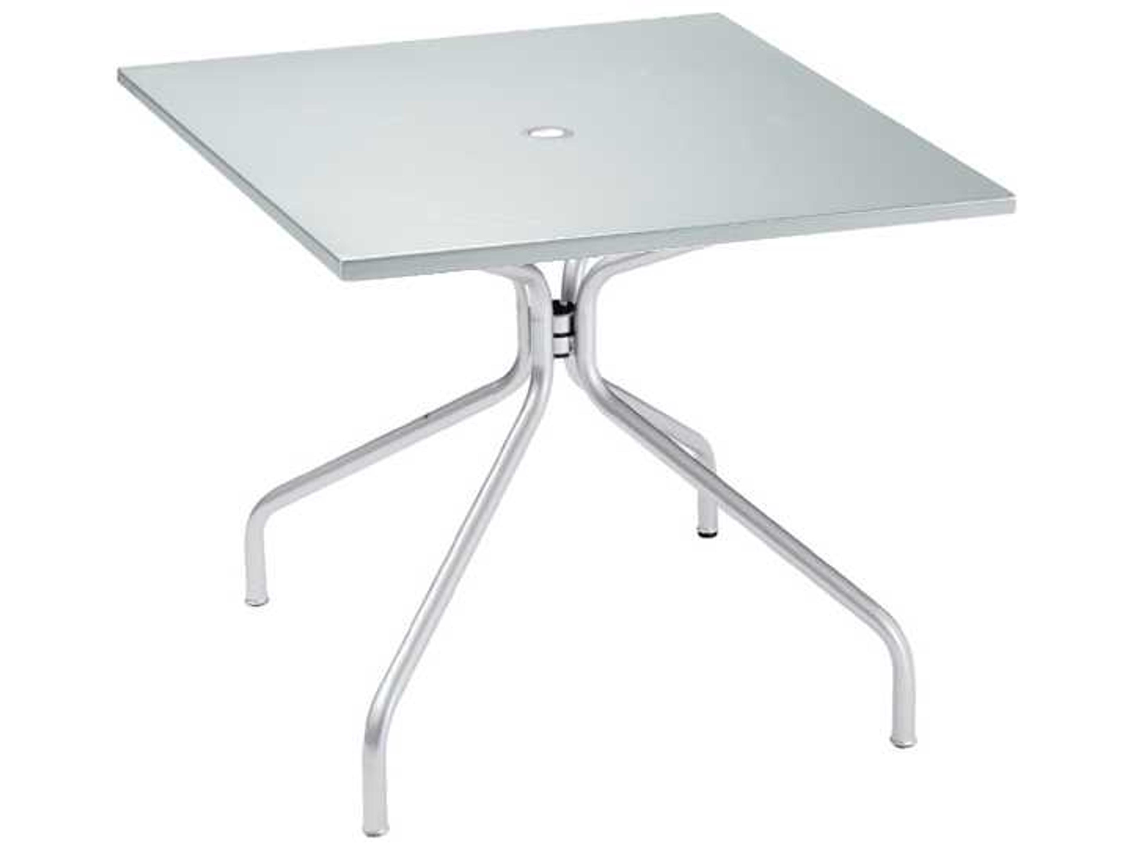 Solid Steel Square Umbrella Table