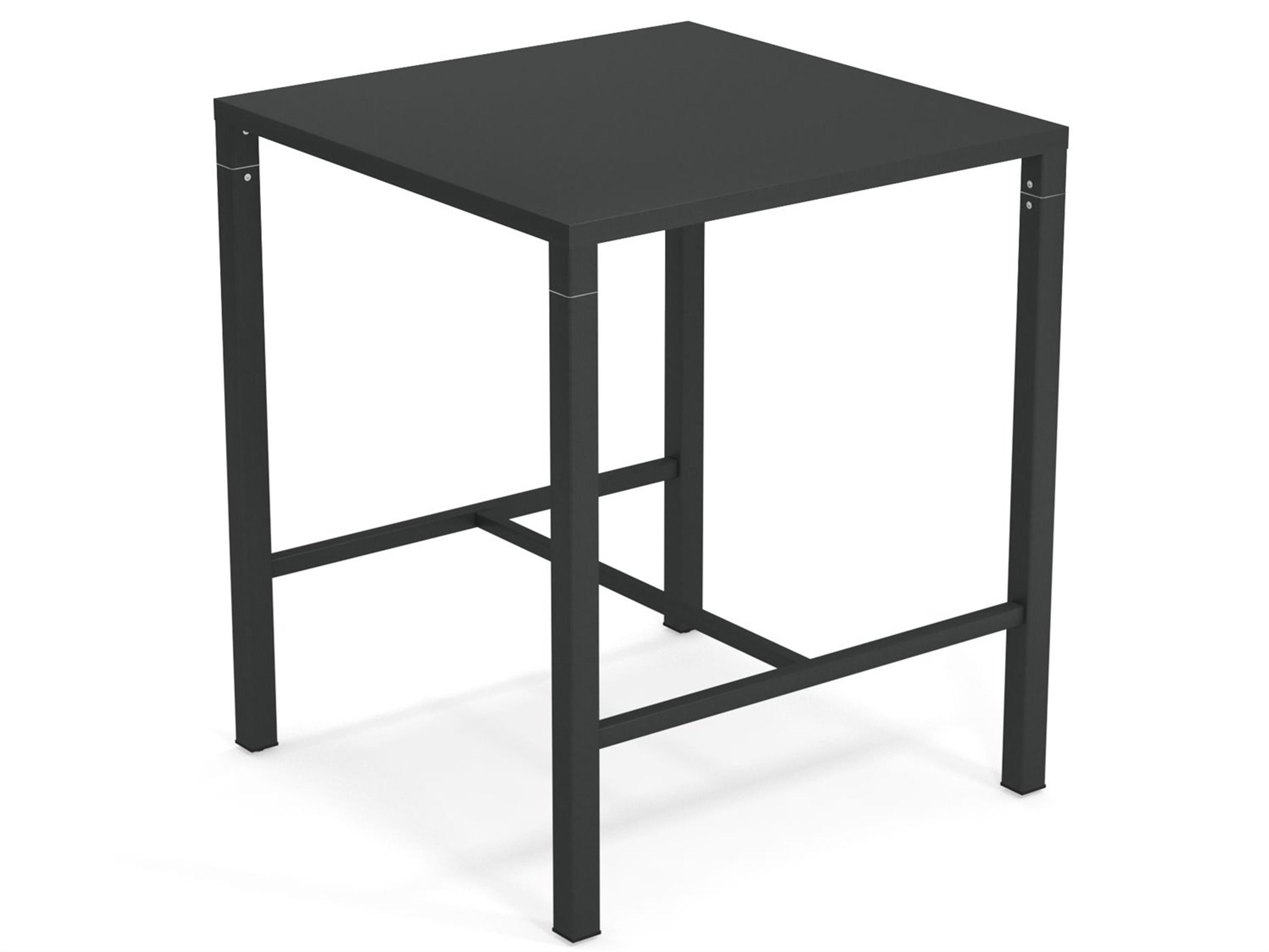 Nova Steel Square Outdoor Patio Bar Table