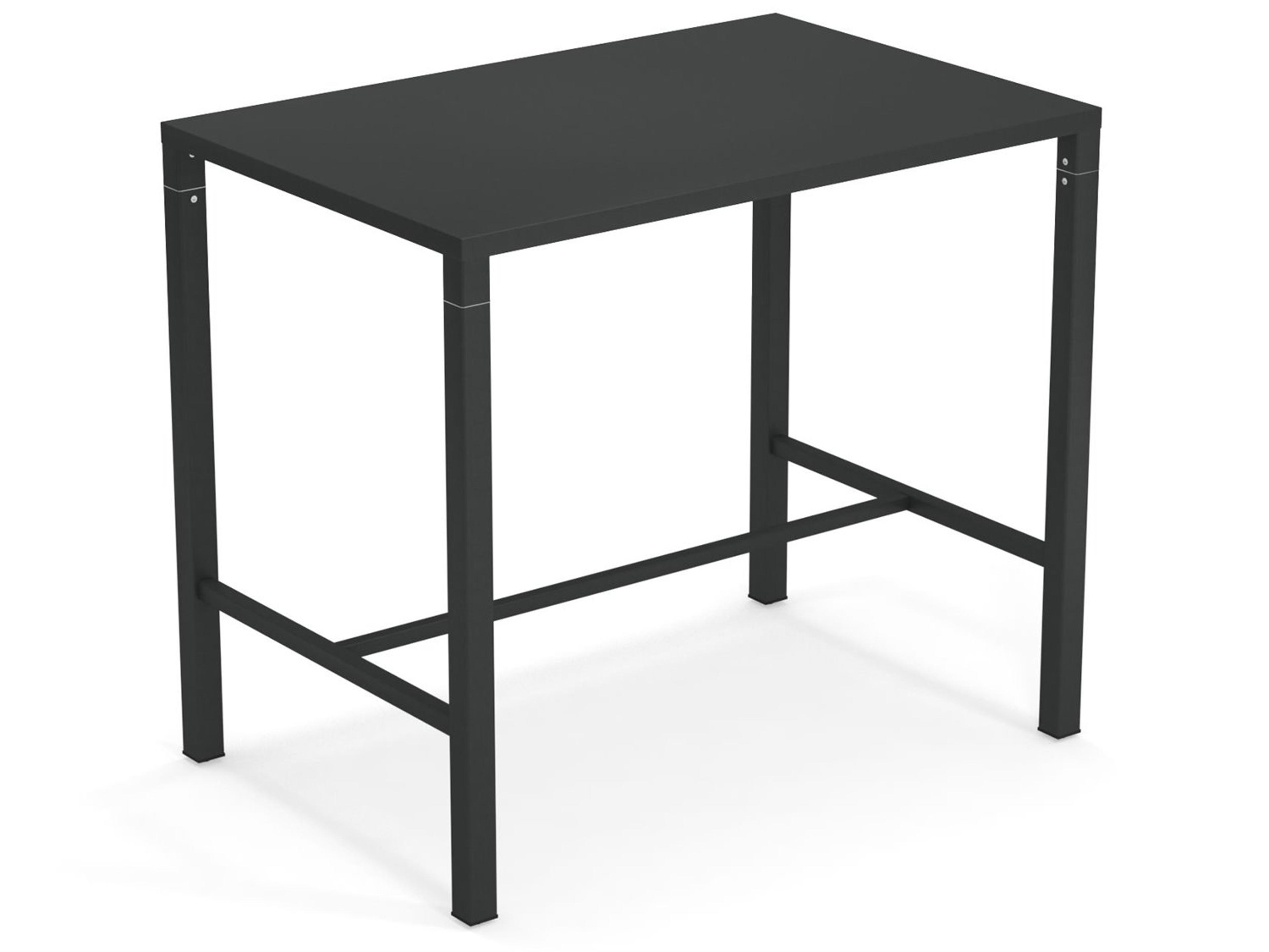Nova Steel Rectangular Patio Bar Table