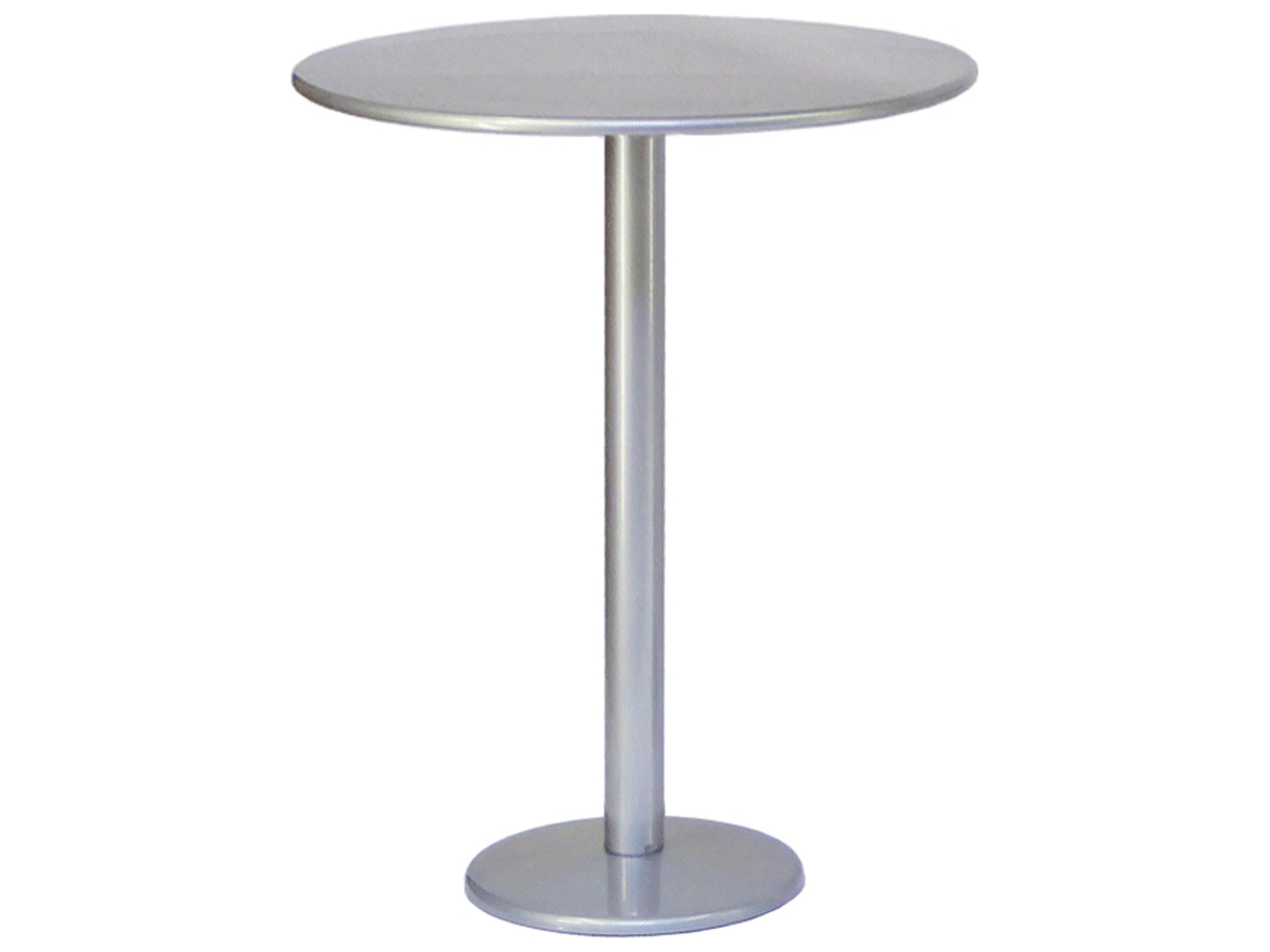 Bistro Steel Round Outdoor Patio Bar Table