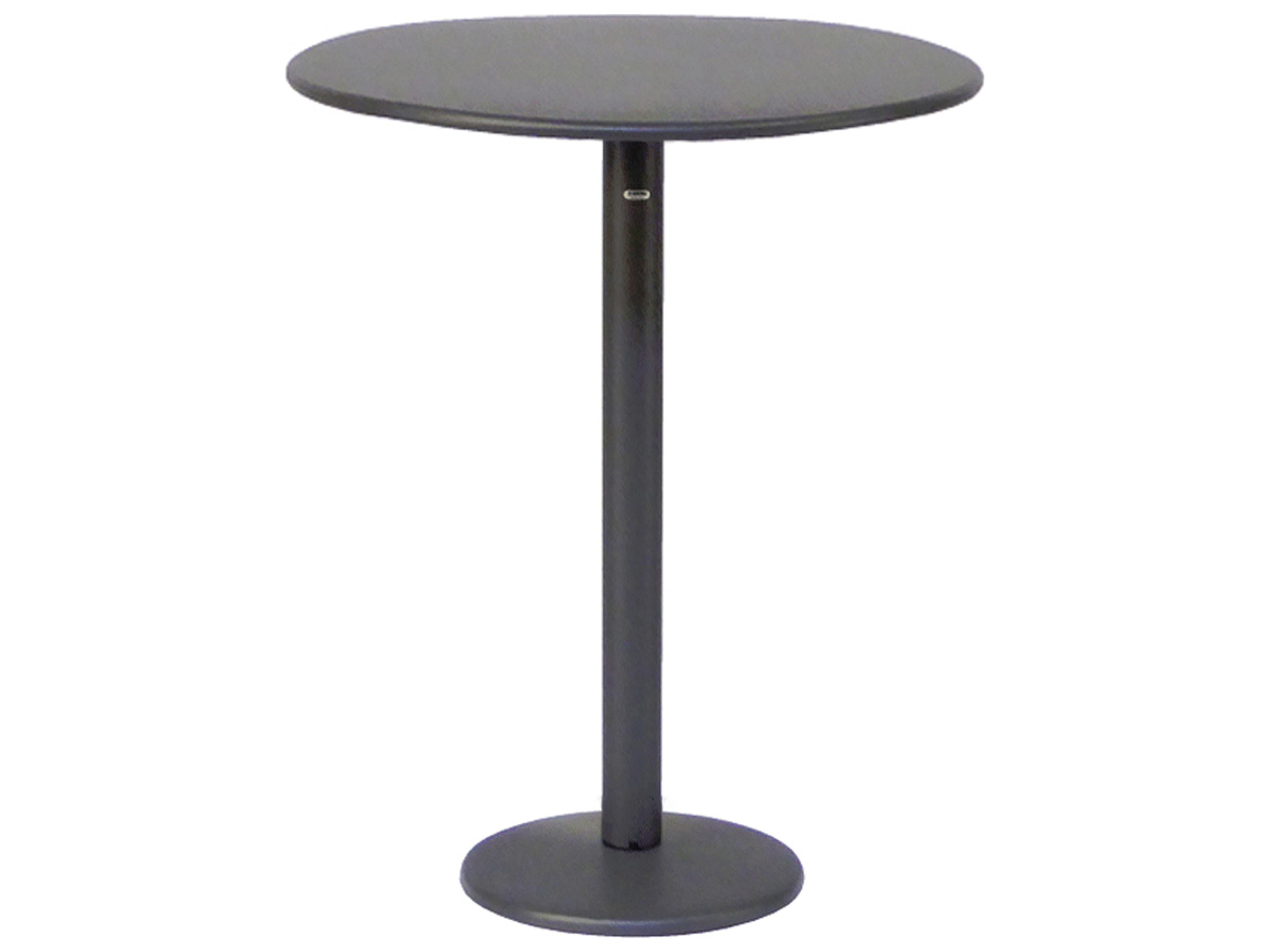 EMU Bistro Steel Round Outdoor Patio Bar Table