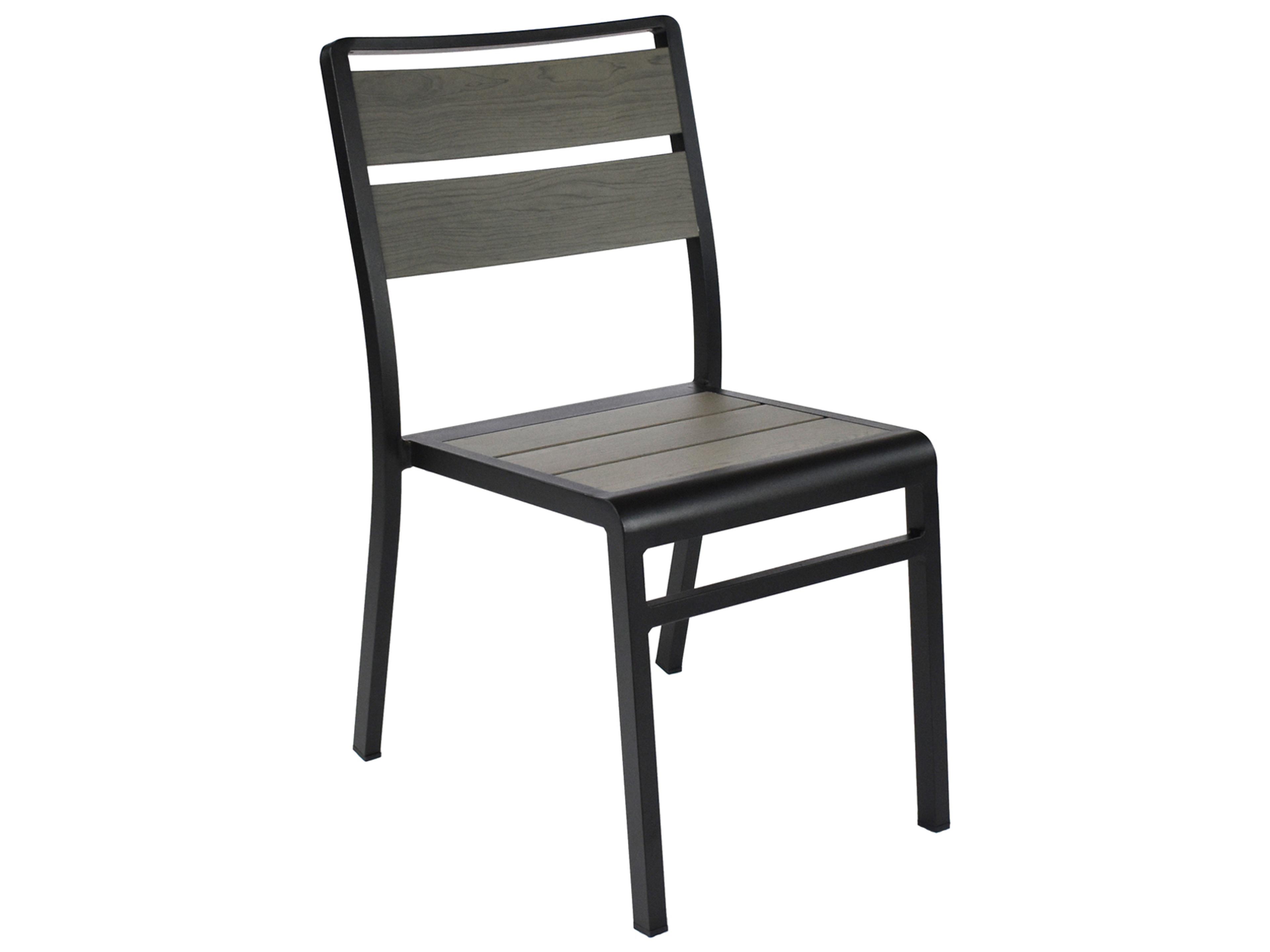 EMU Sid Aluminum Stackable Outdoor Patio Dining Side Chair