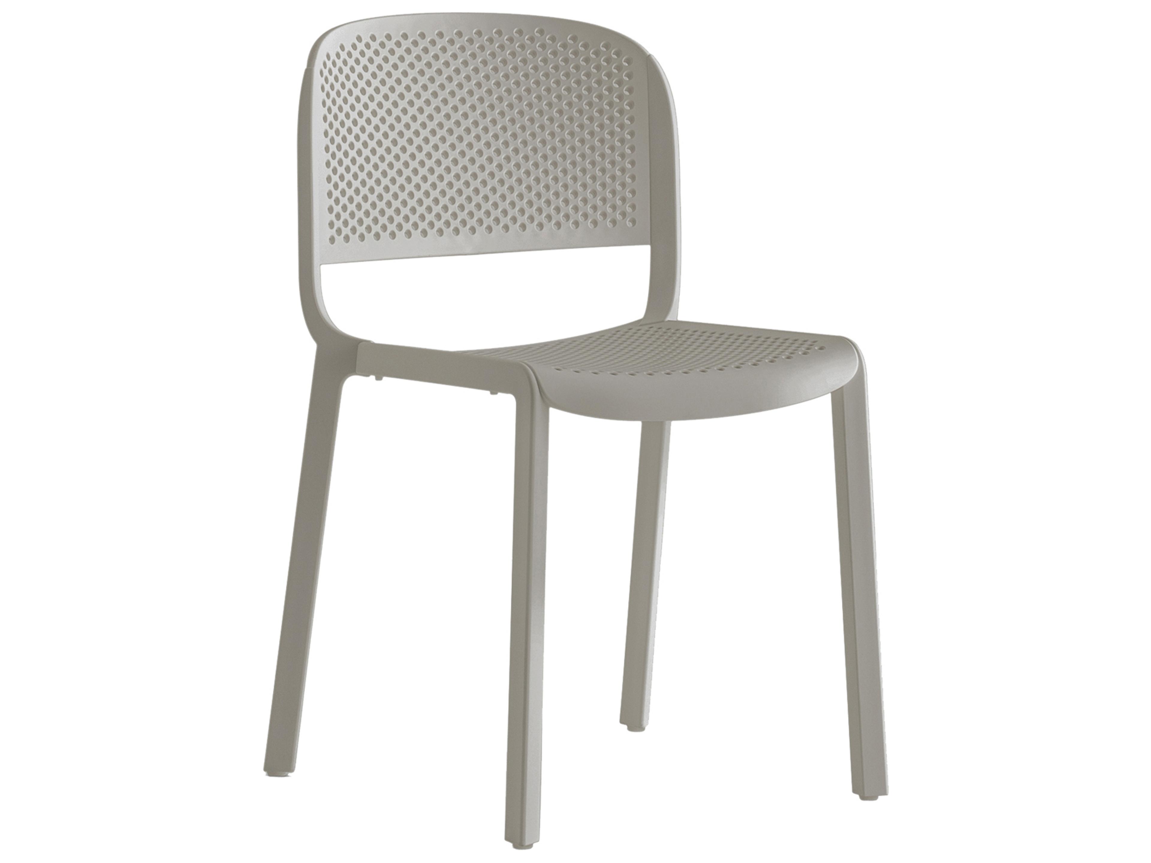 Dome Resin Stackable Patio Dining Side Chair