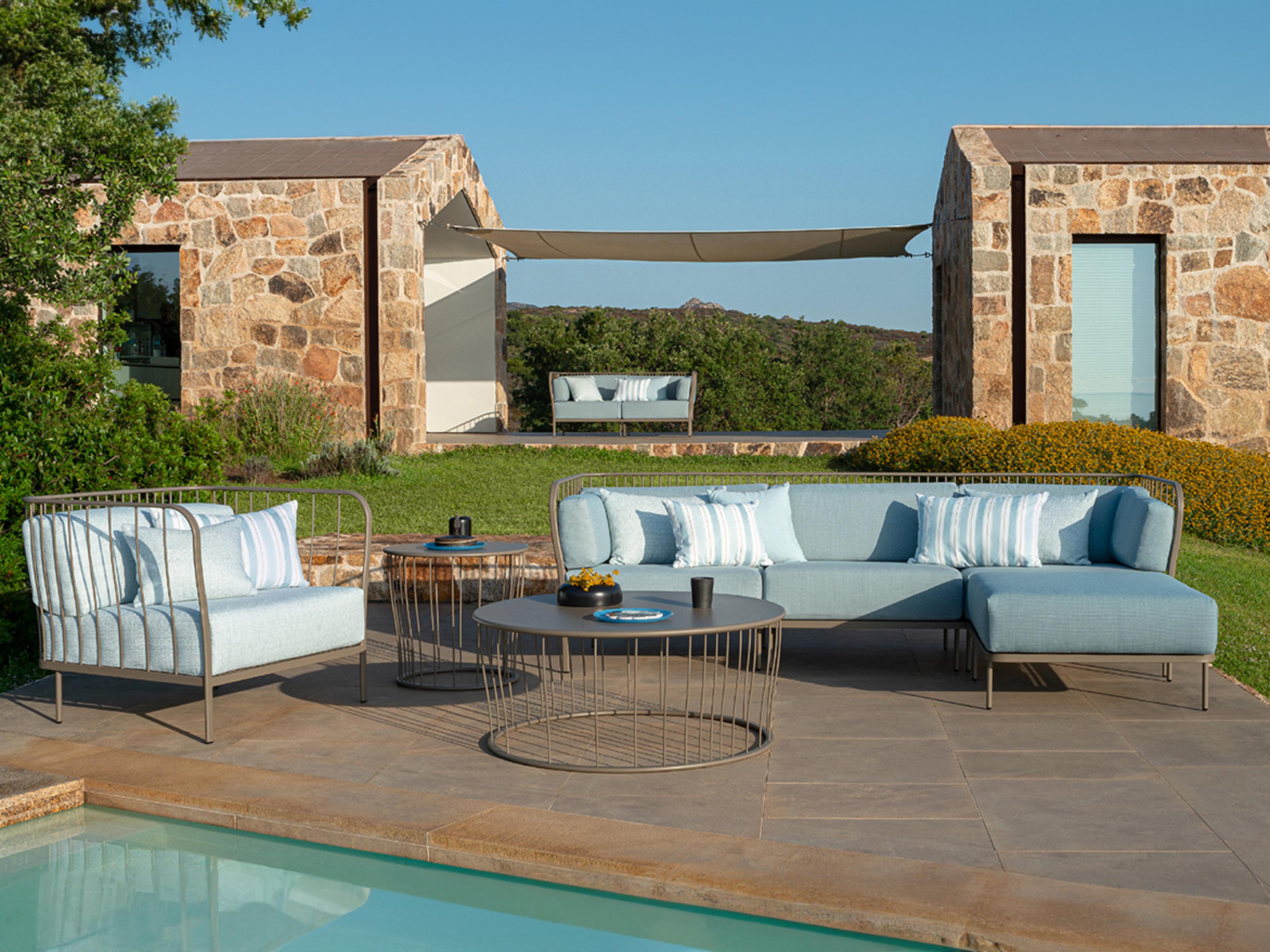 Cannole Steel Cushion Patio Lounge Set