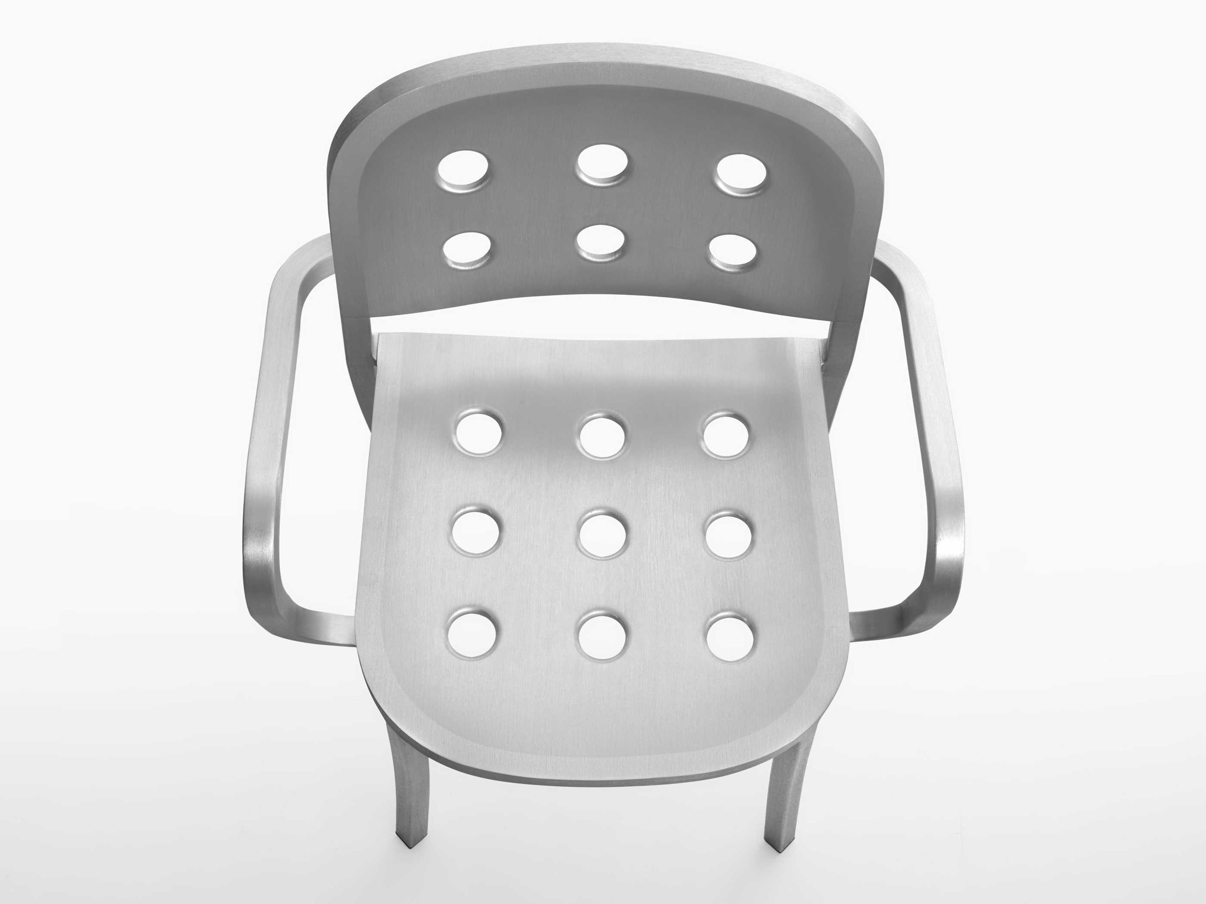 Emeco By Jasper Morrison Silver Arm Dining Chair