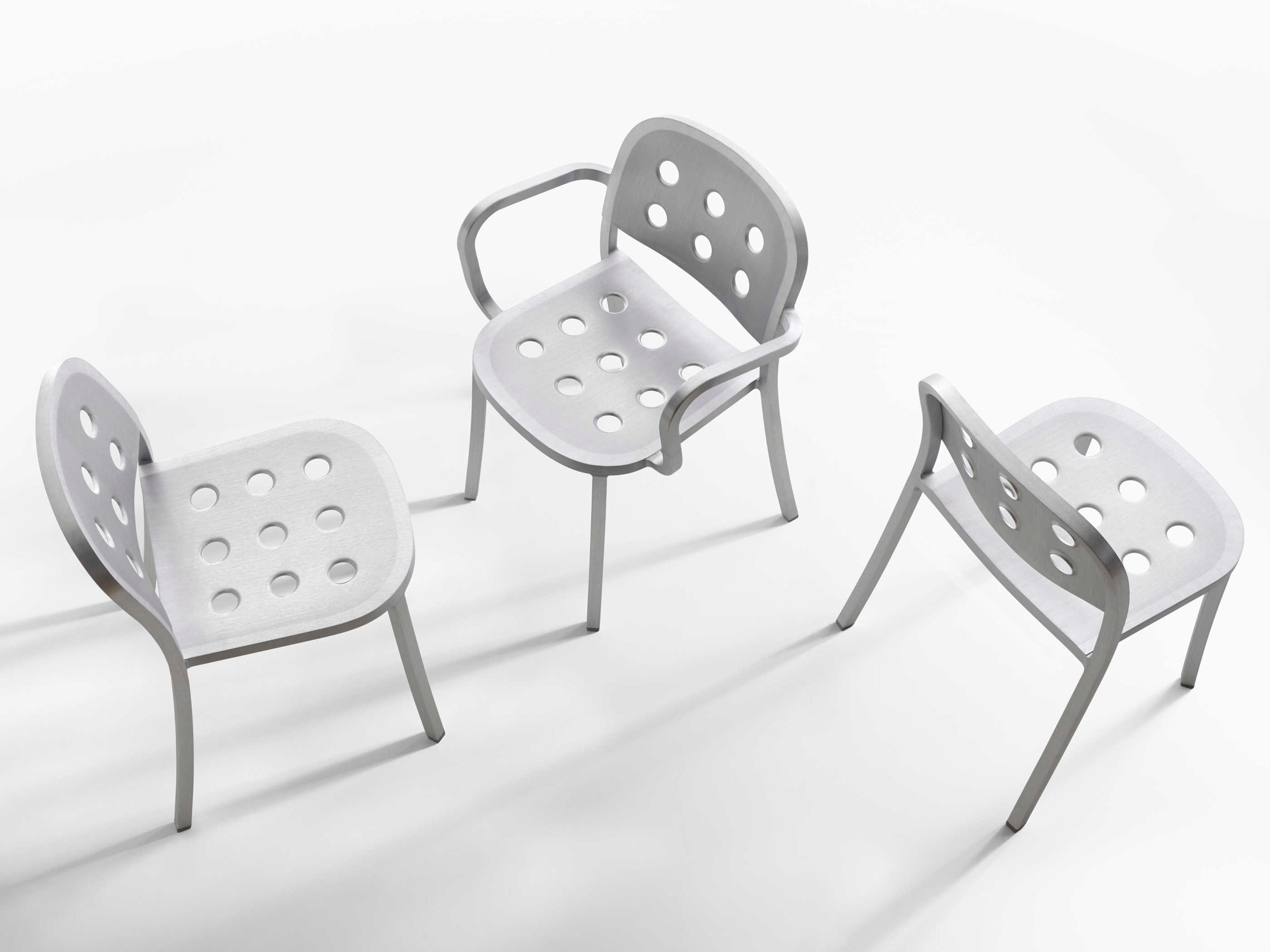 Emeco By Jasper Morrison Silver Arm Dining Chair