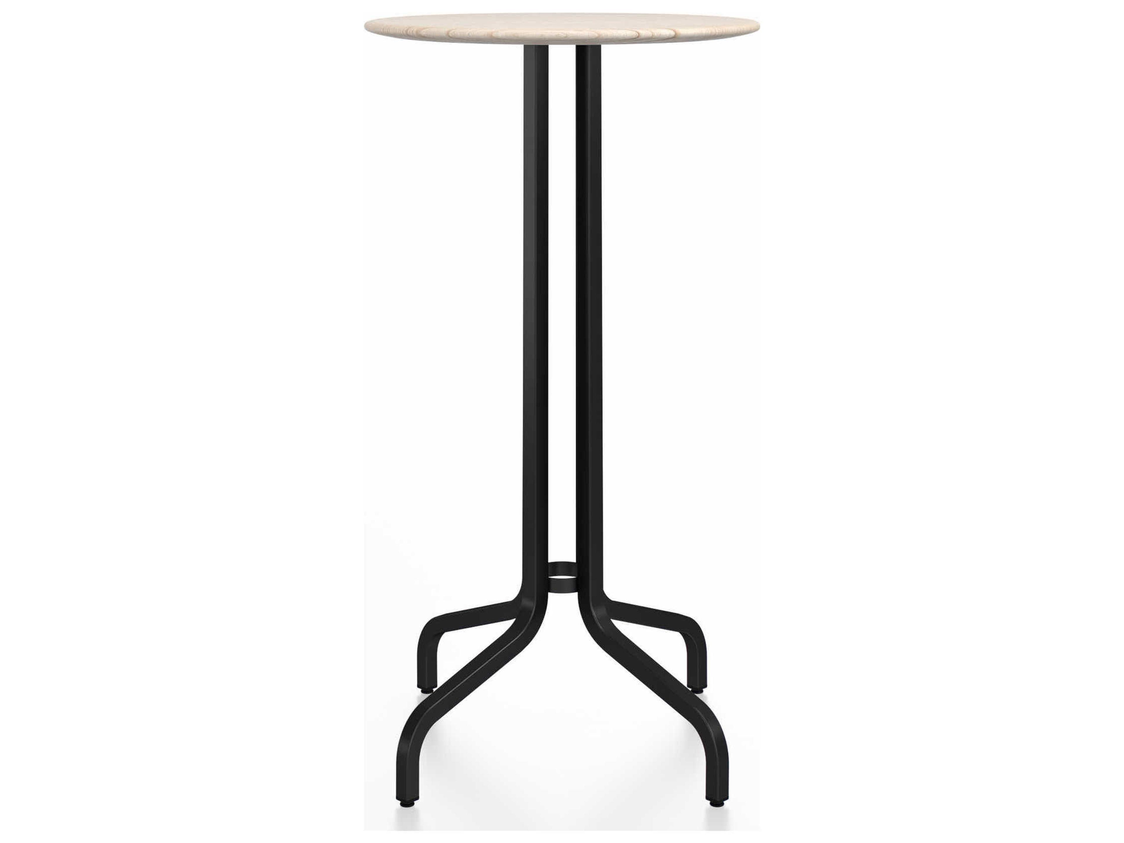 Emeco By Jasper Morrison Round Wood Bar Table