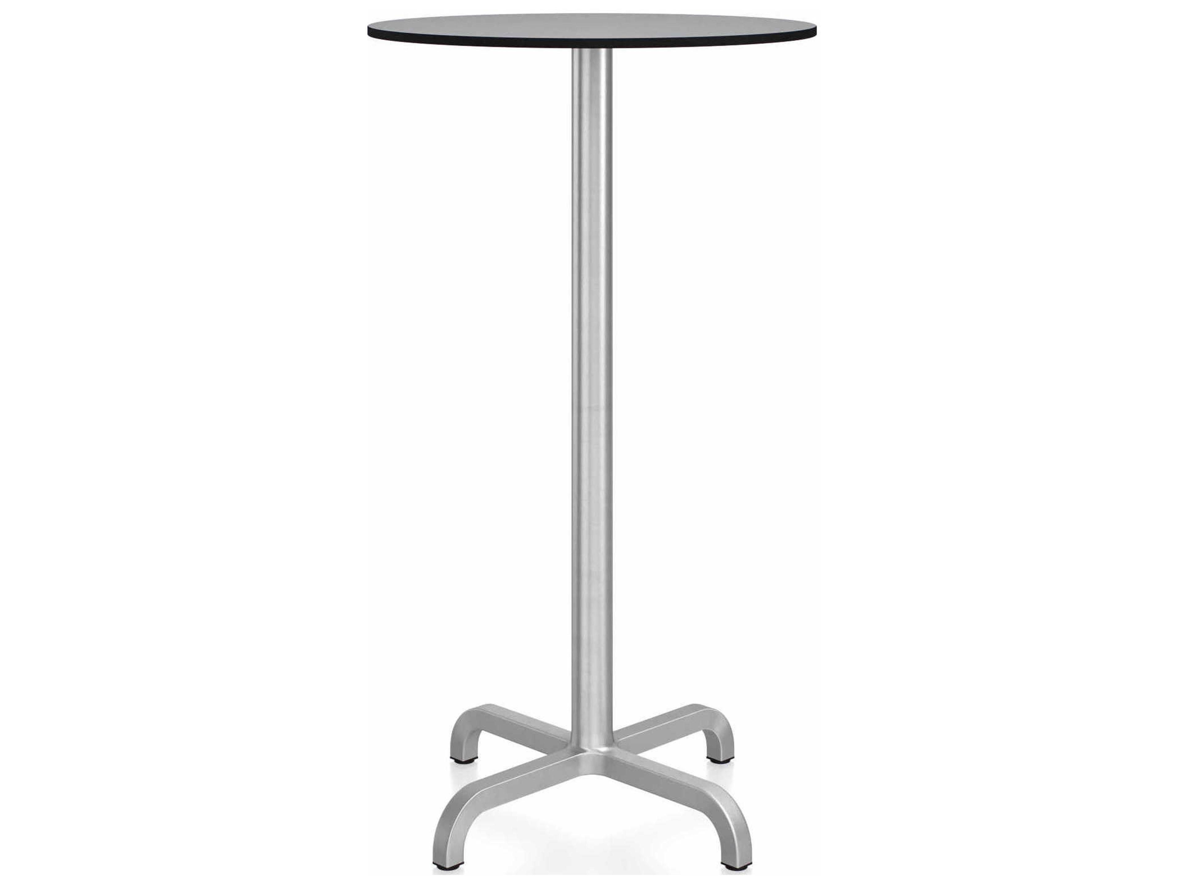 Emeco 20-06 By Norman Foster Round Wood Bar Table